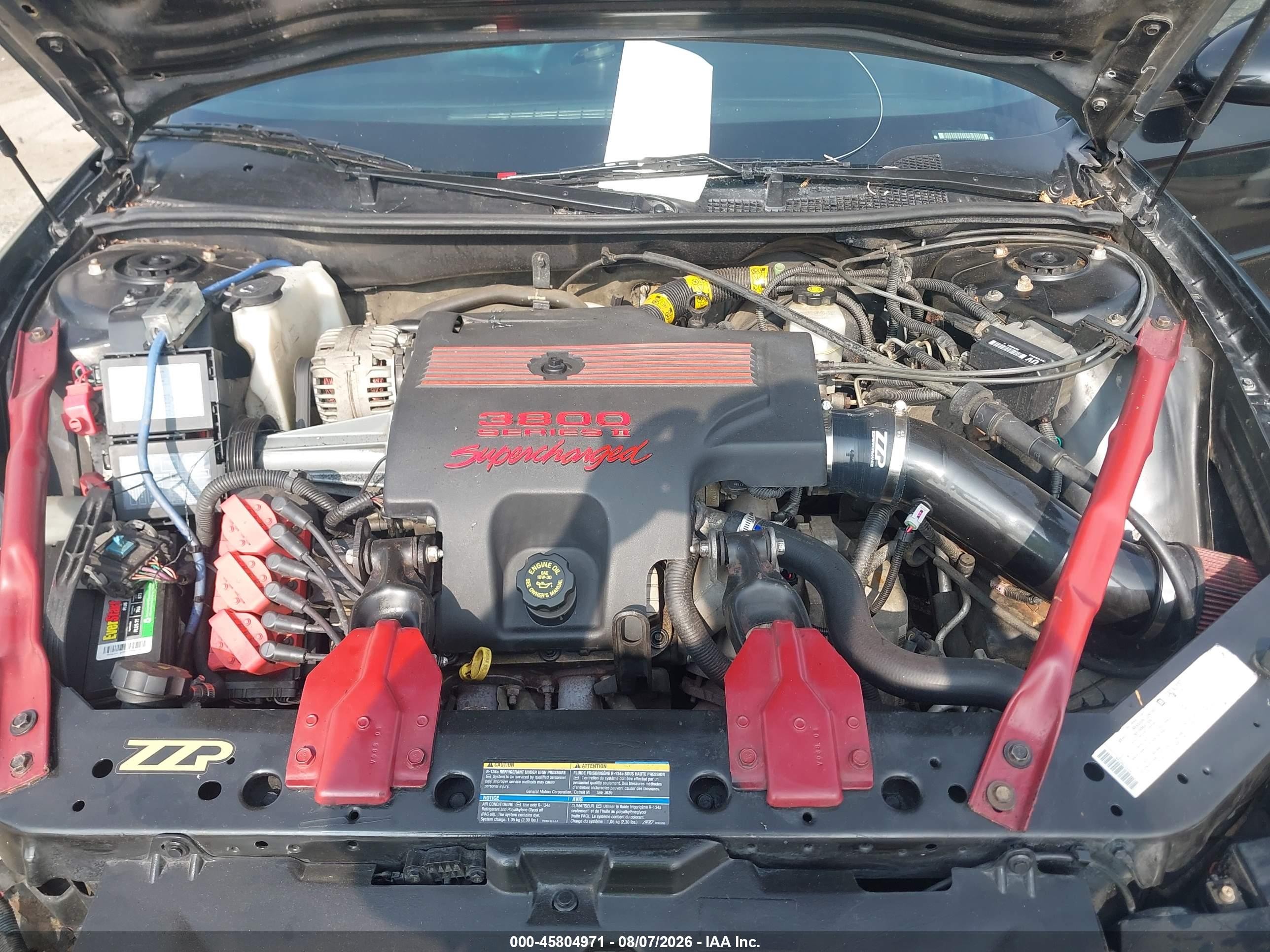 2004 Chevrolet Monte Carlo Supercharged Ss Black vin: 2G1WZ121449375874
