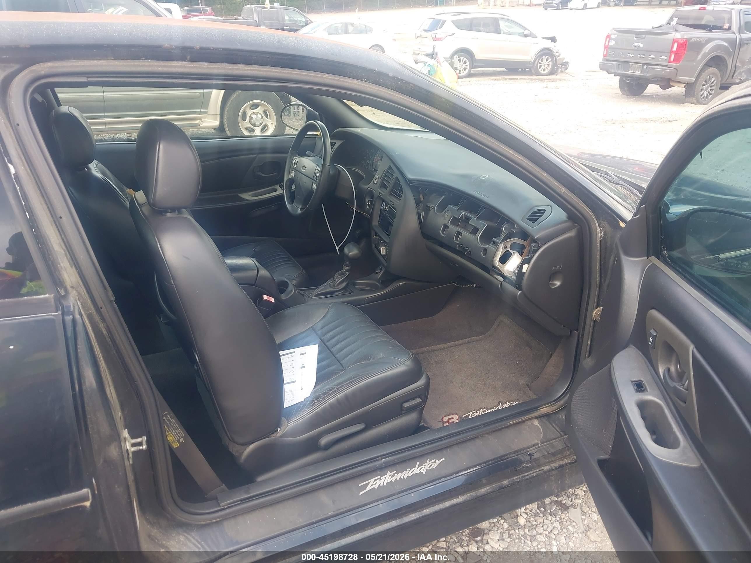 2004 Chevrolet Monte Carlo Supercharged Ss Black vin: 2G1WZ121649321752