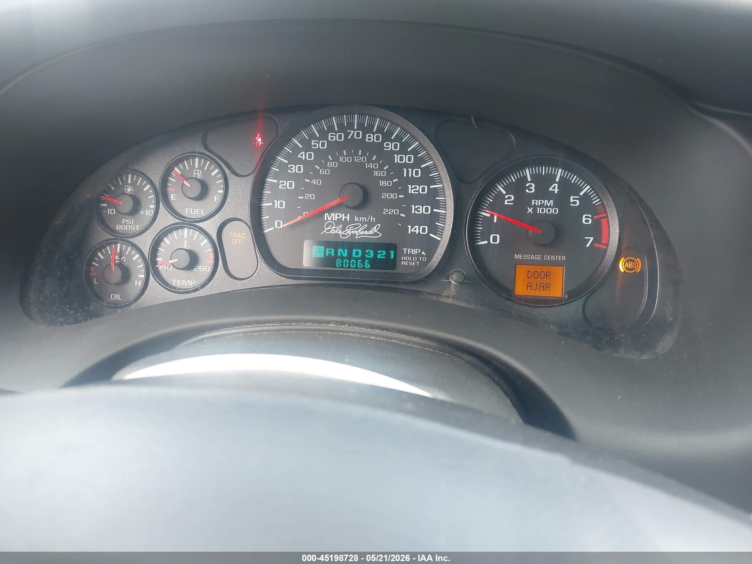 2004 Chevrolet Monte Carlo Supercharged Ss Black vin: 2G1WZ121649321752