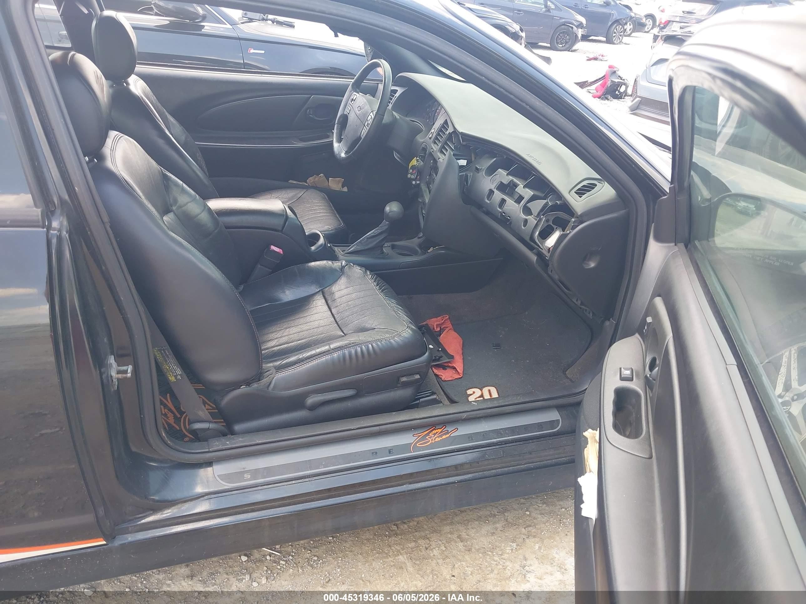 2005 Chevrolet Monte Carlo Supercharged Ss Black vin: 2G1WZ121759319705