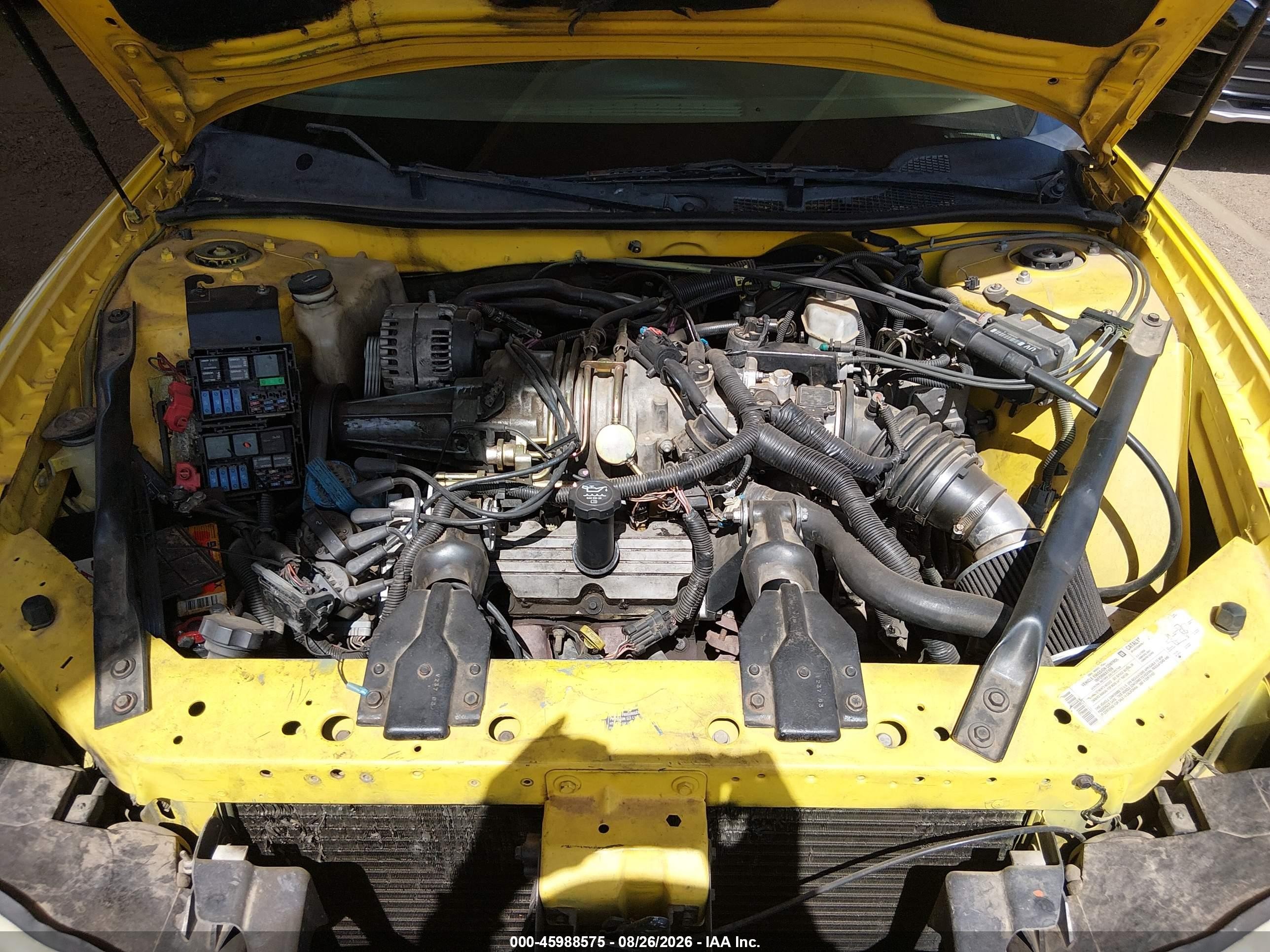 2004 Chevrolet Monte Carlo Supercharged Ss Yellow vin: 2G1WZ121849181574