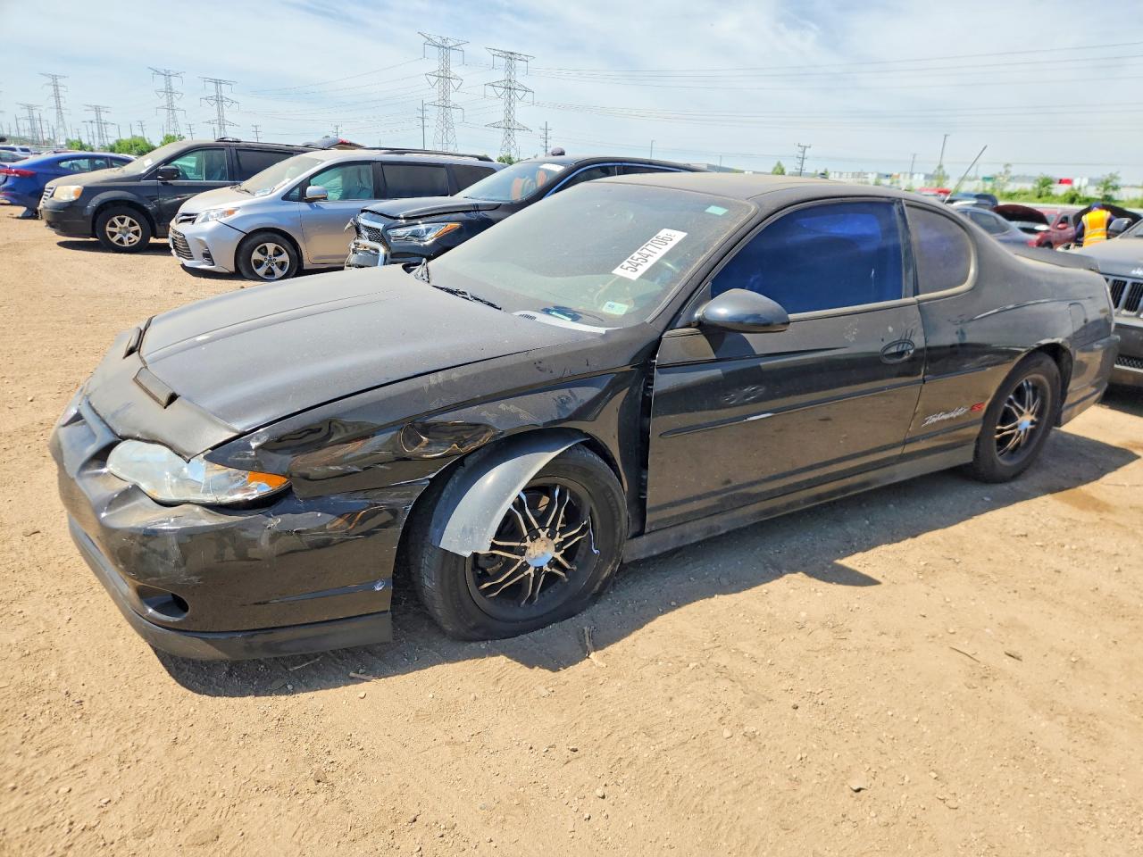 2004 Chevrolet Monte Carlo Ss Supercharged Black vin: 2G1WZ151X49435278
