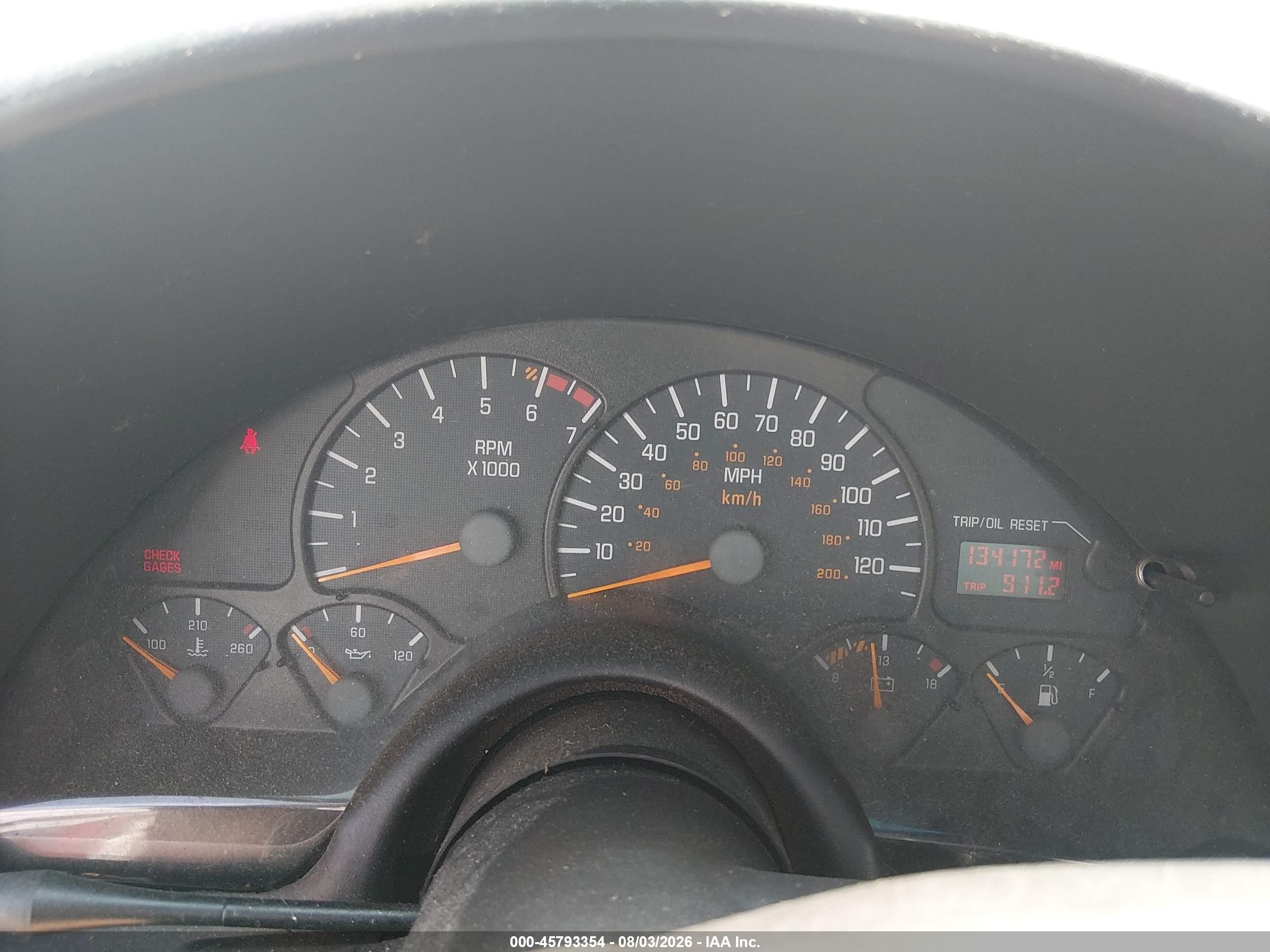 2002 Pontiac Firebird   Orange vin: 2G2FS22K122123309