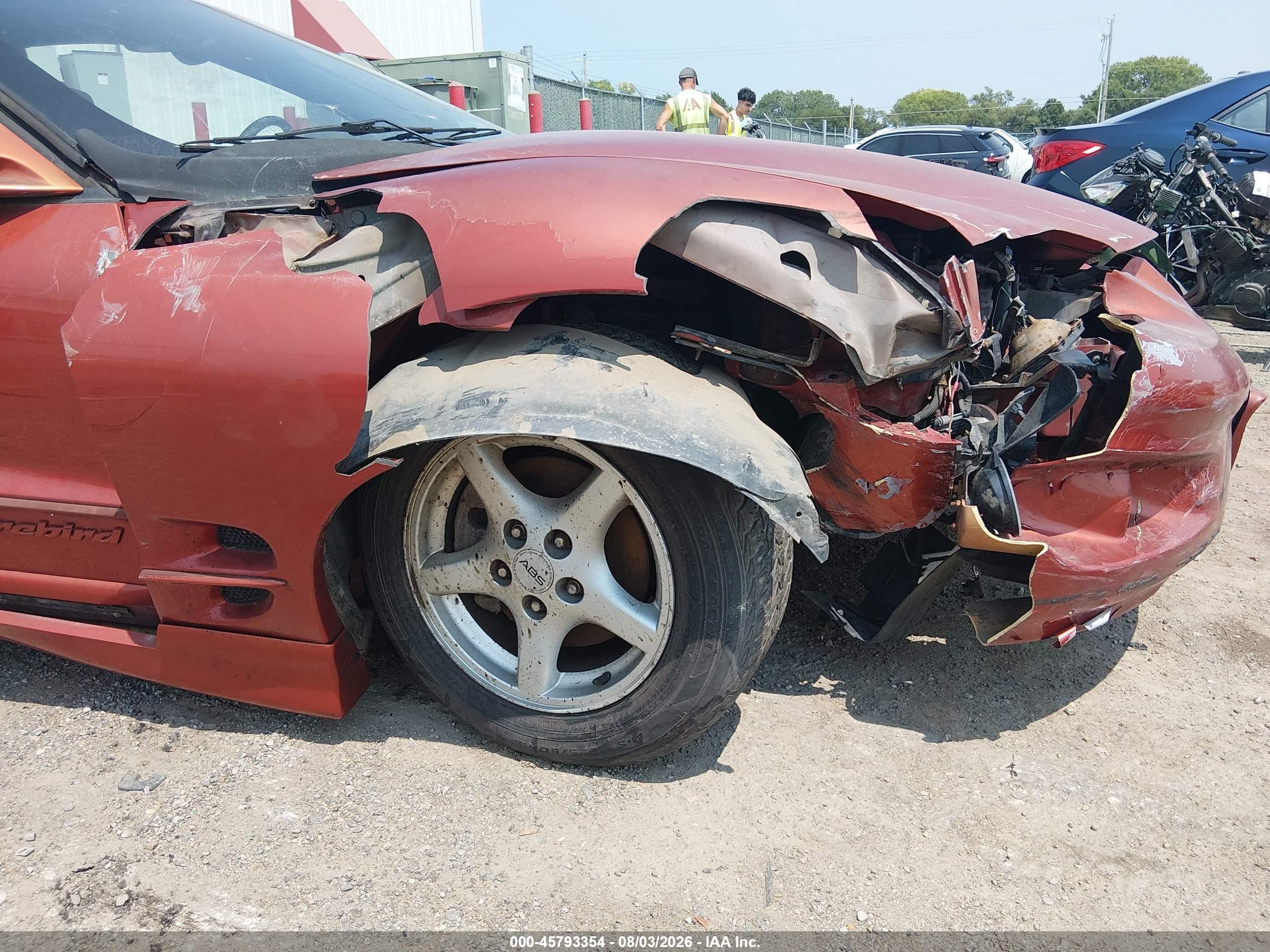 2002 Pontiac Firebird   Orange vin: 2G2FS22K122123309