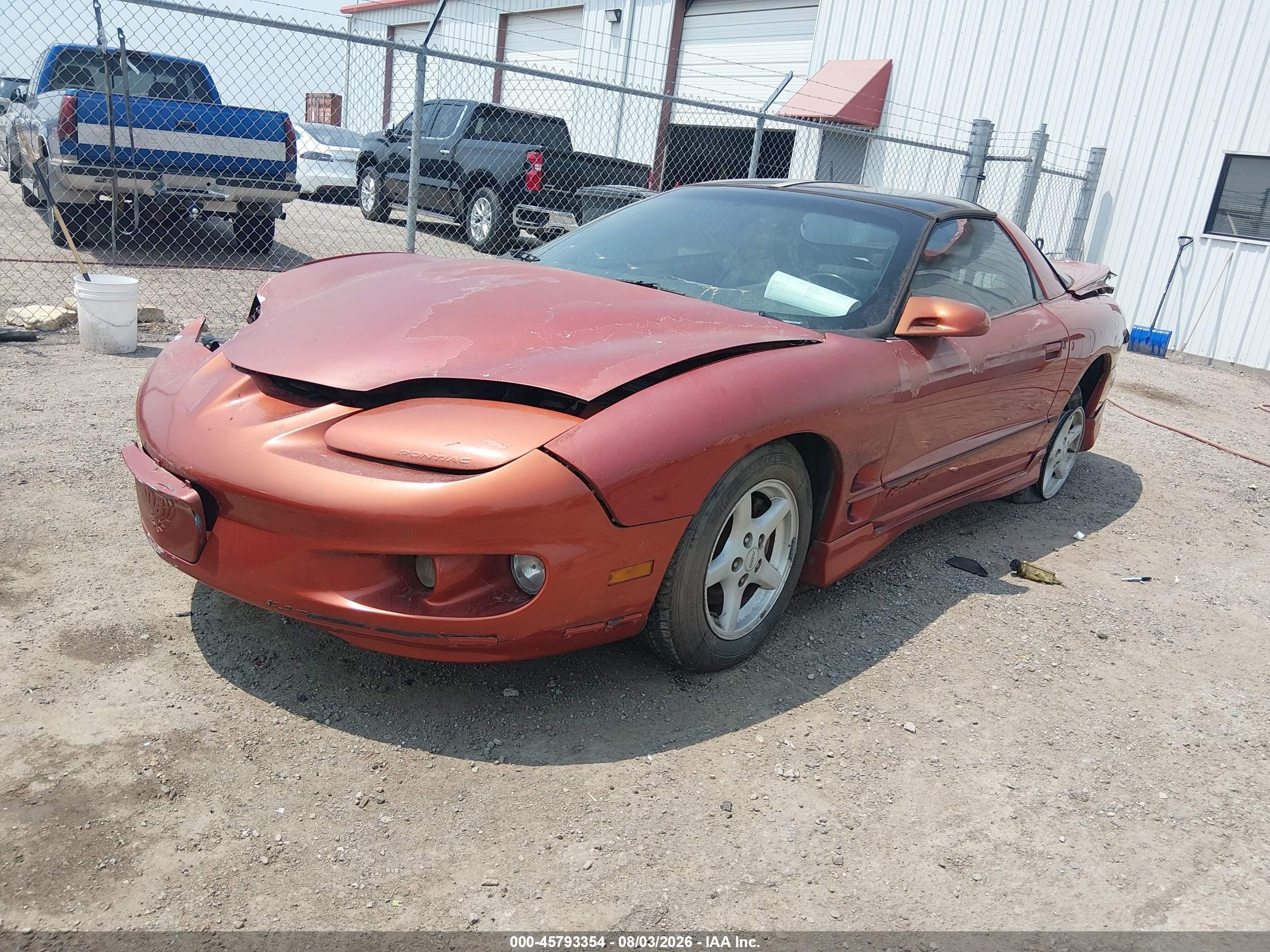 2002 Pontiac Firebird   Orange vin: 2G2FS22K122123309