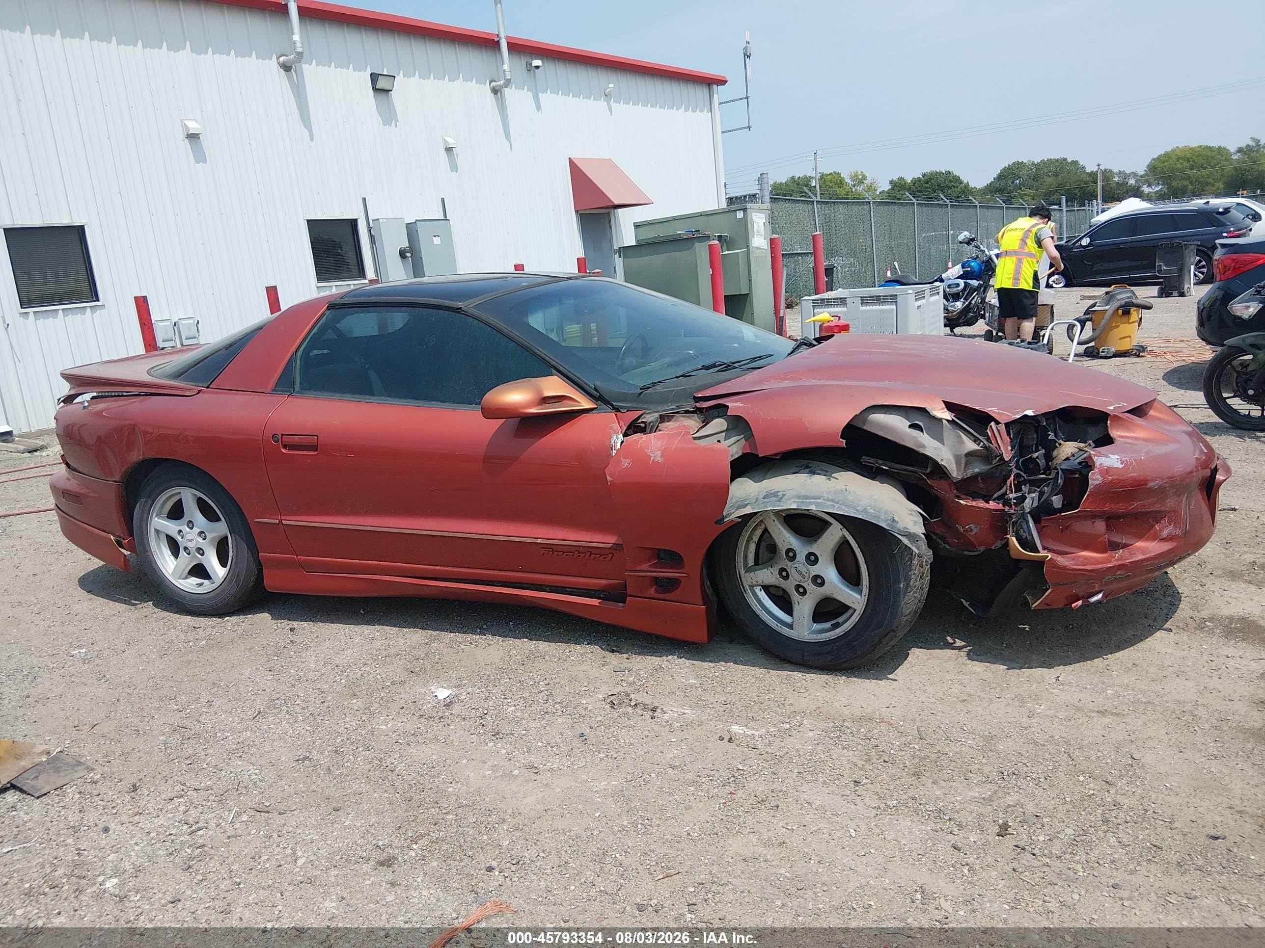 2002 Pontiac Firebird   Orange vin: 2G2FS22K122123309