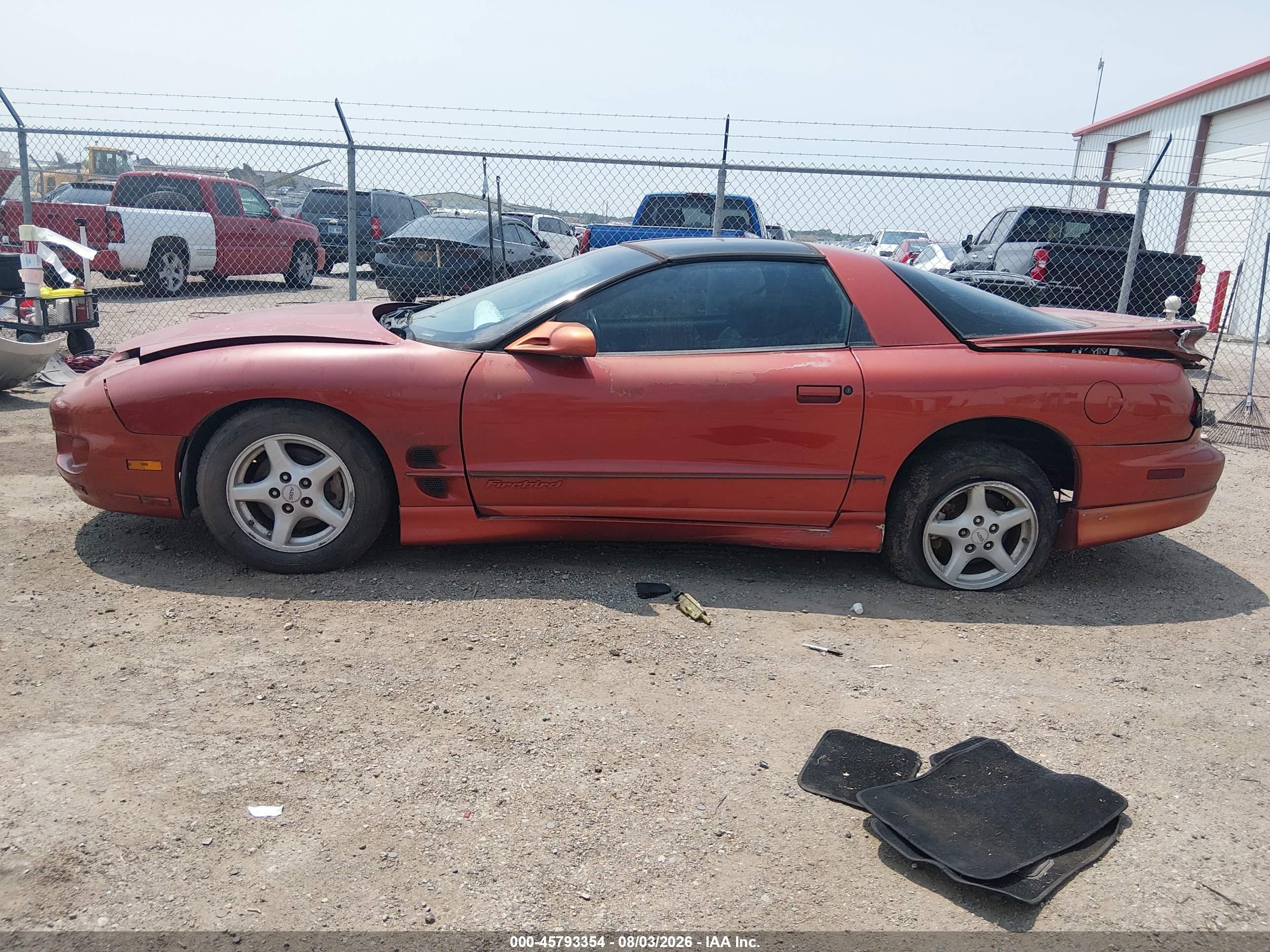 2002 Pontiac Firebird   Orange vin: 2G2FS22K122123309