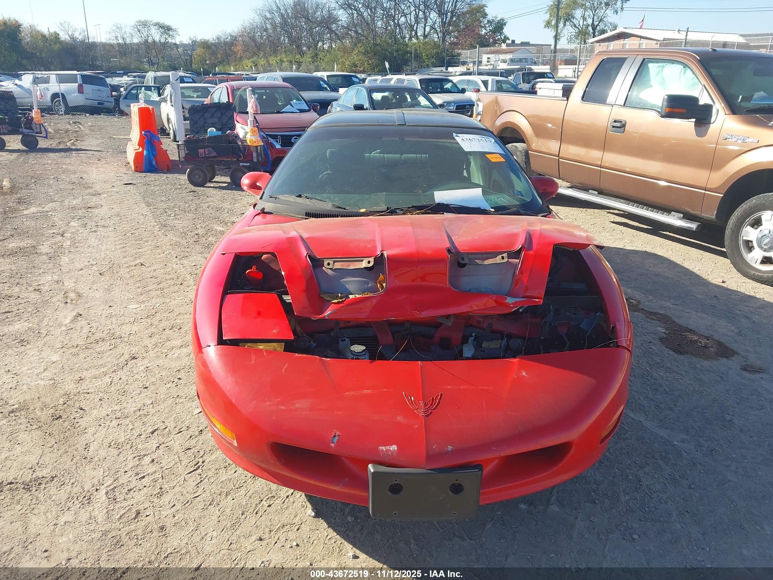 1997 Pontiac Firebird   Red vin: 2G2FS22K1V2222006