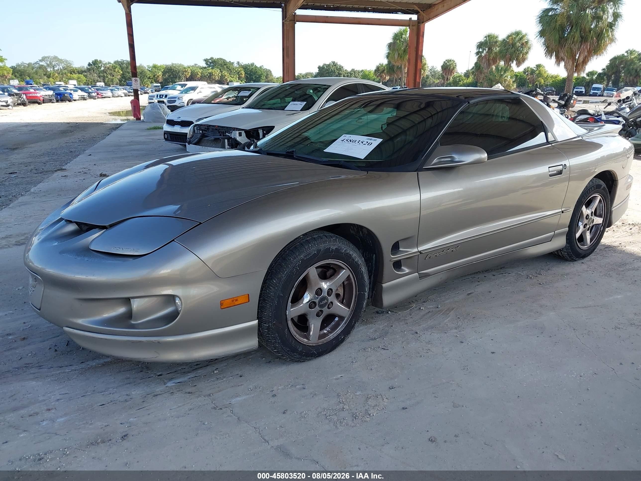 2001 Pontiac Firebird   Pewter vin: 2G2FS22K212111359