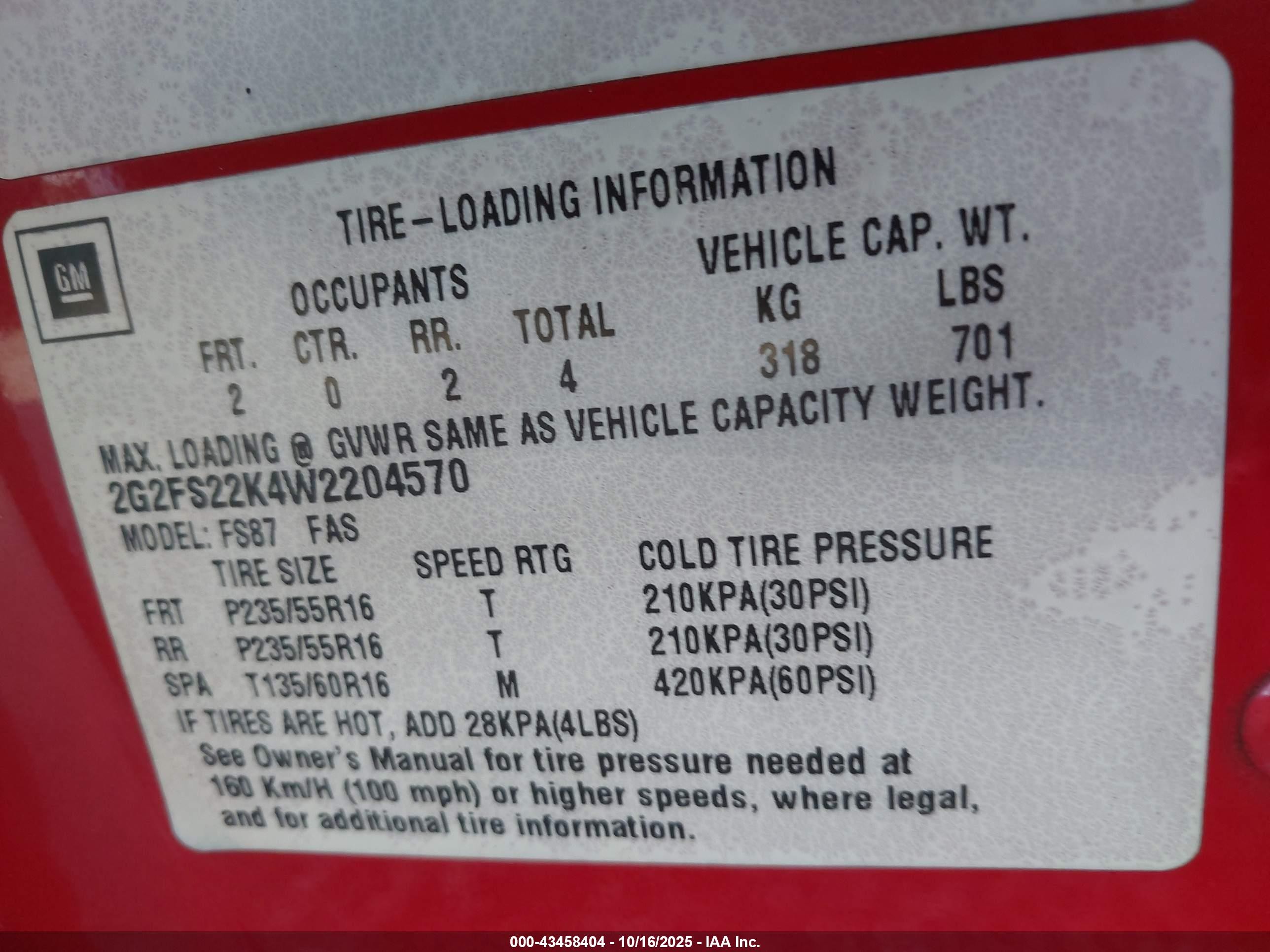 1998 Pontiac Firebird   Red vin: 2G2FS22K4W2204570