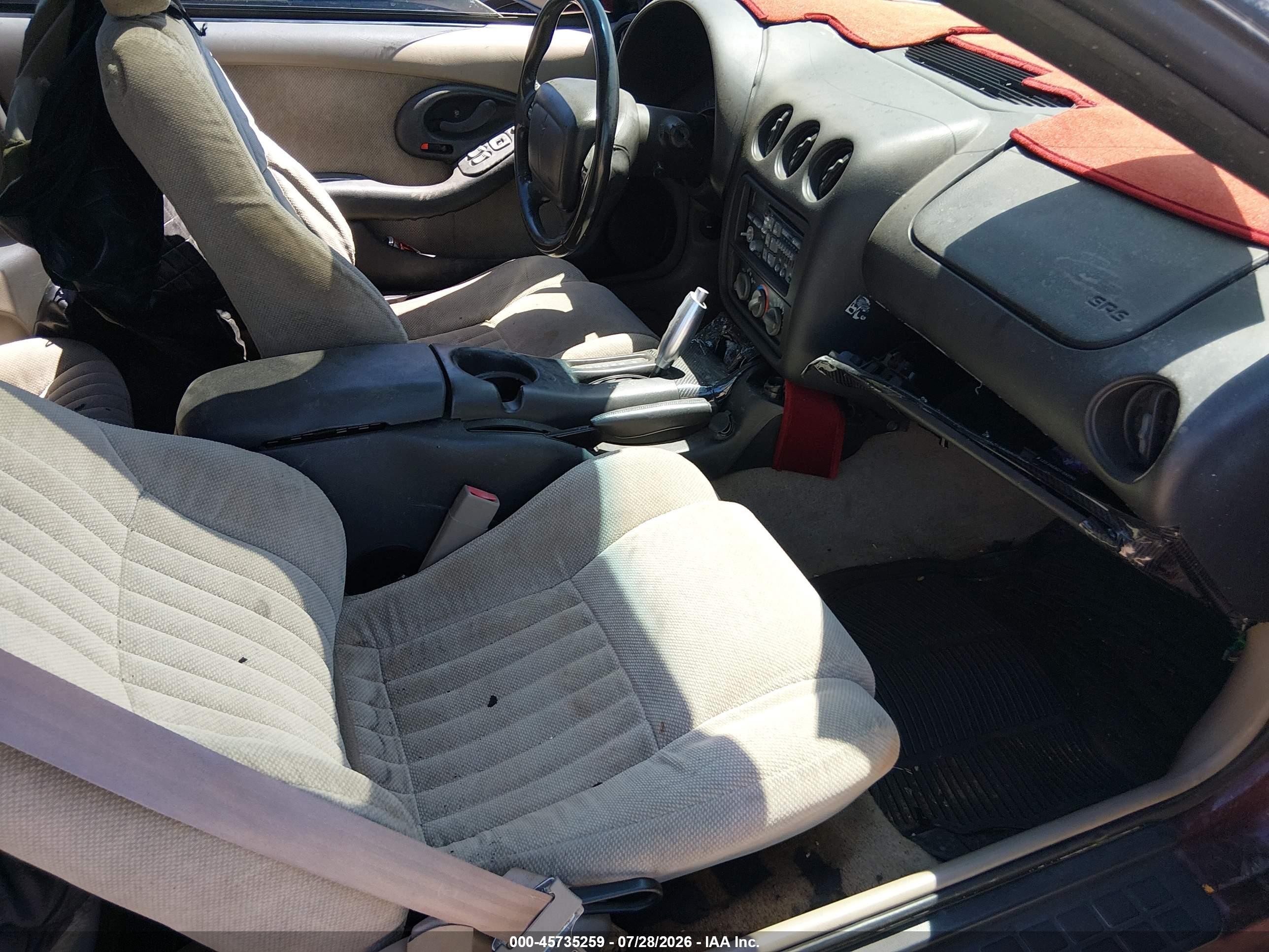 2000 Pontiac Firebird   Burgundy vin: 2G2FS22K5Y2116422