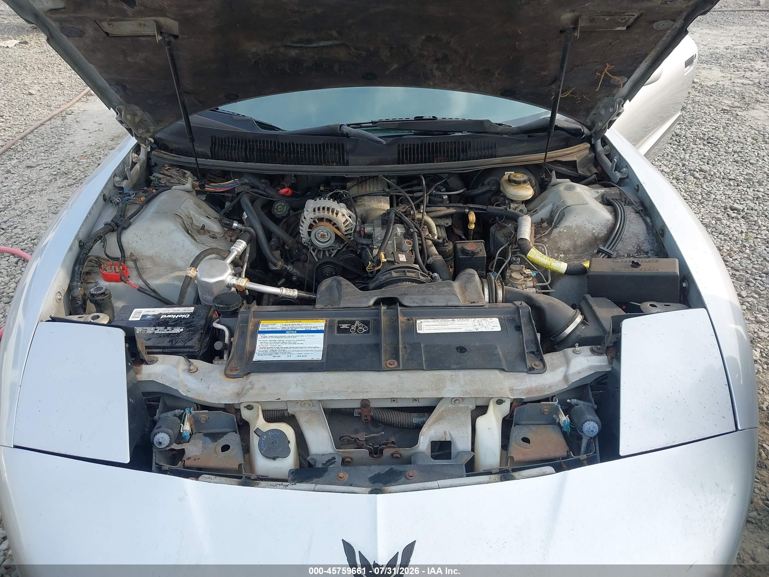 1997 Pontiac Firebird   Серебряный vin: 2G2FS22K7V2201919