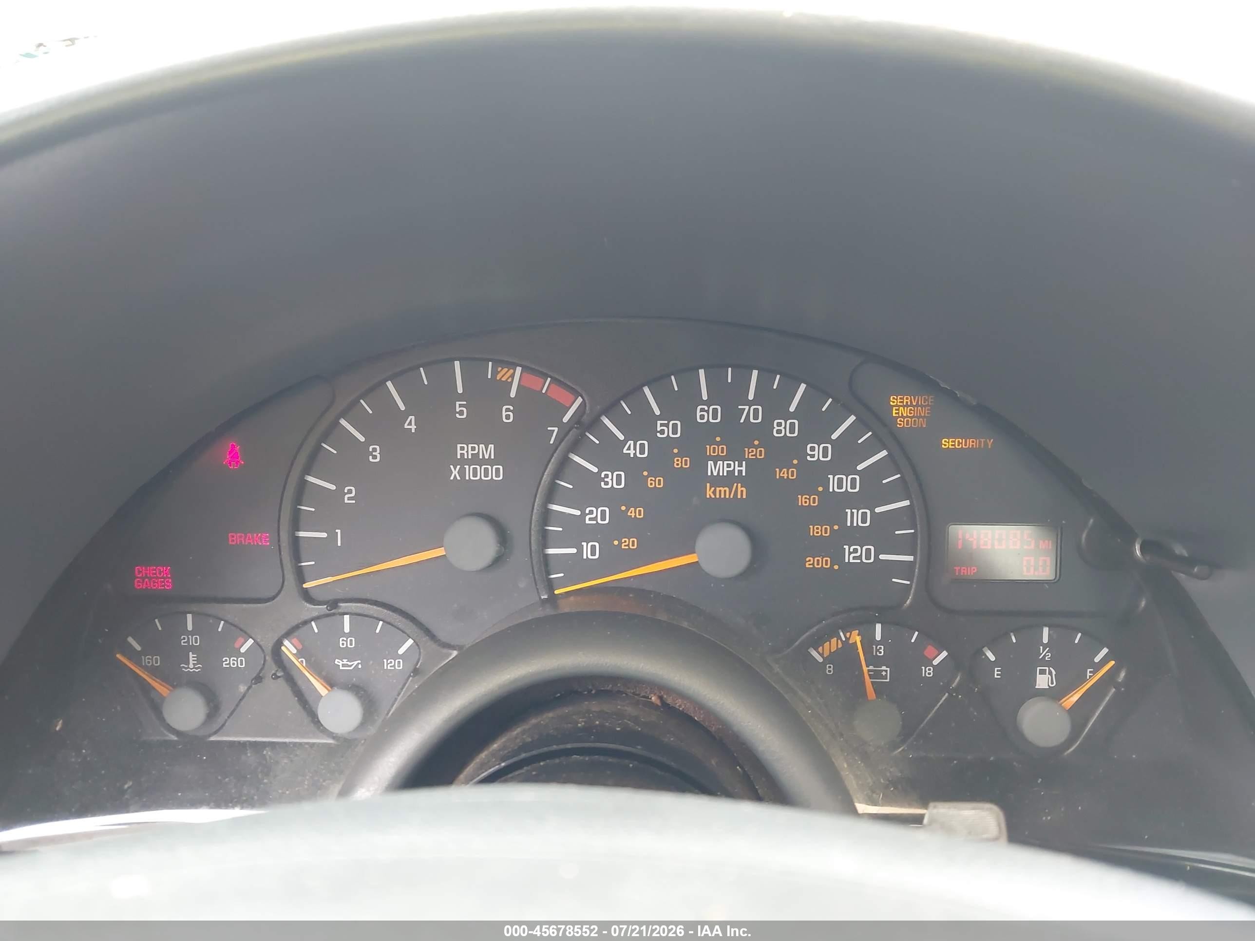 1998 Pontiac Firebird   White vin: 2G2FS22K7W2210394