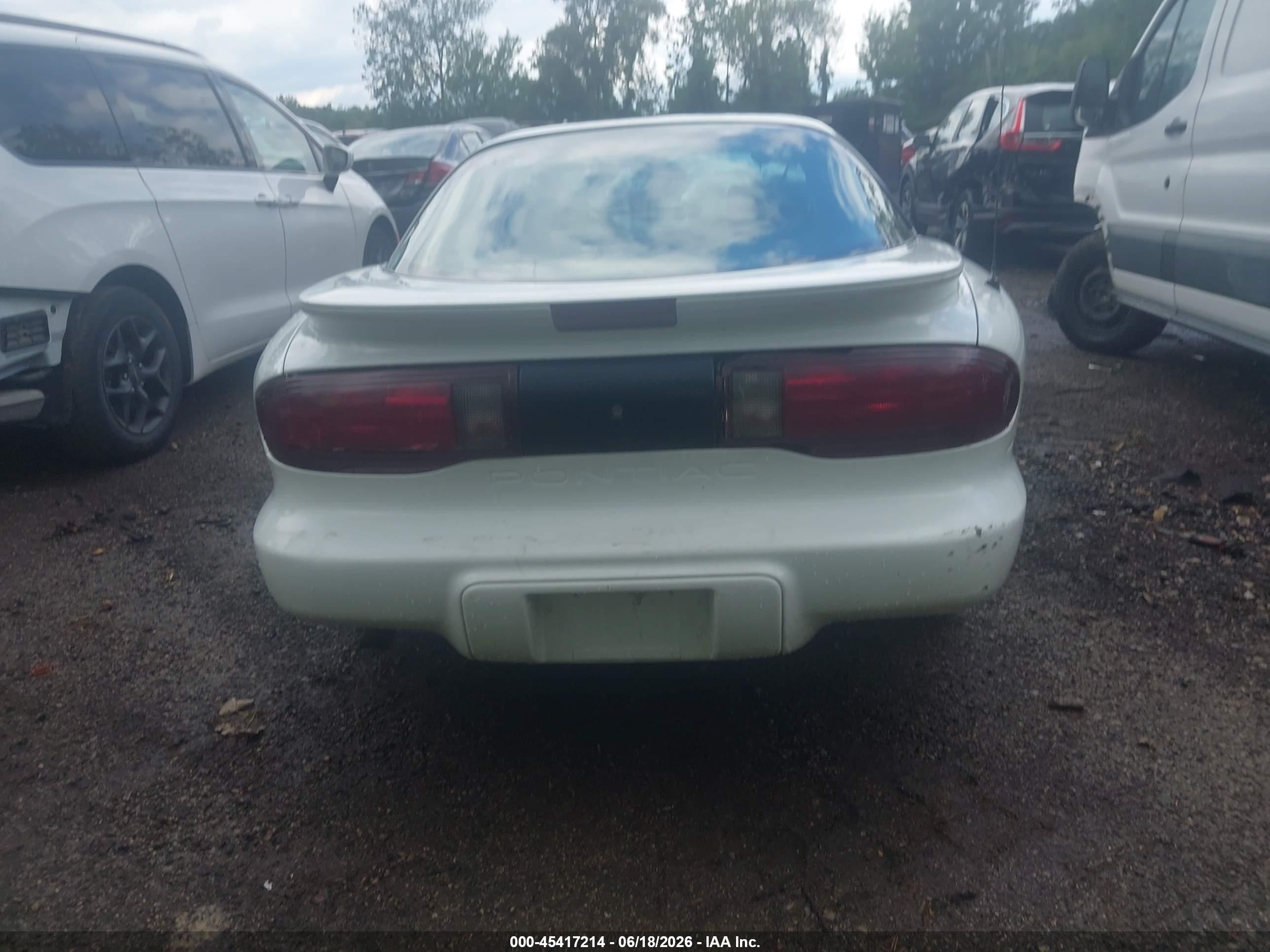 1995 Pontiac Firebird White vin: 2G2FS22S6S2245115