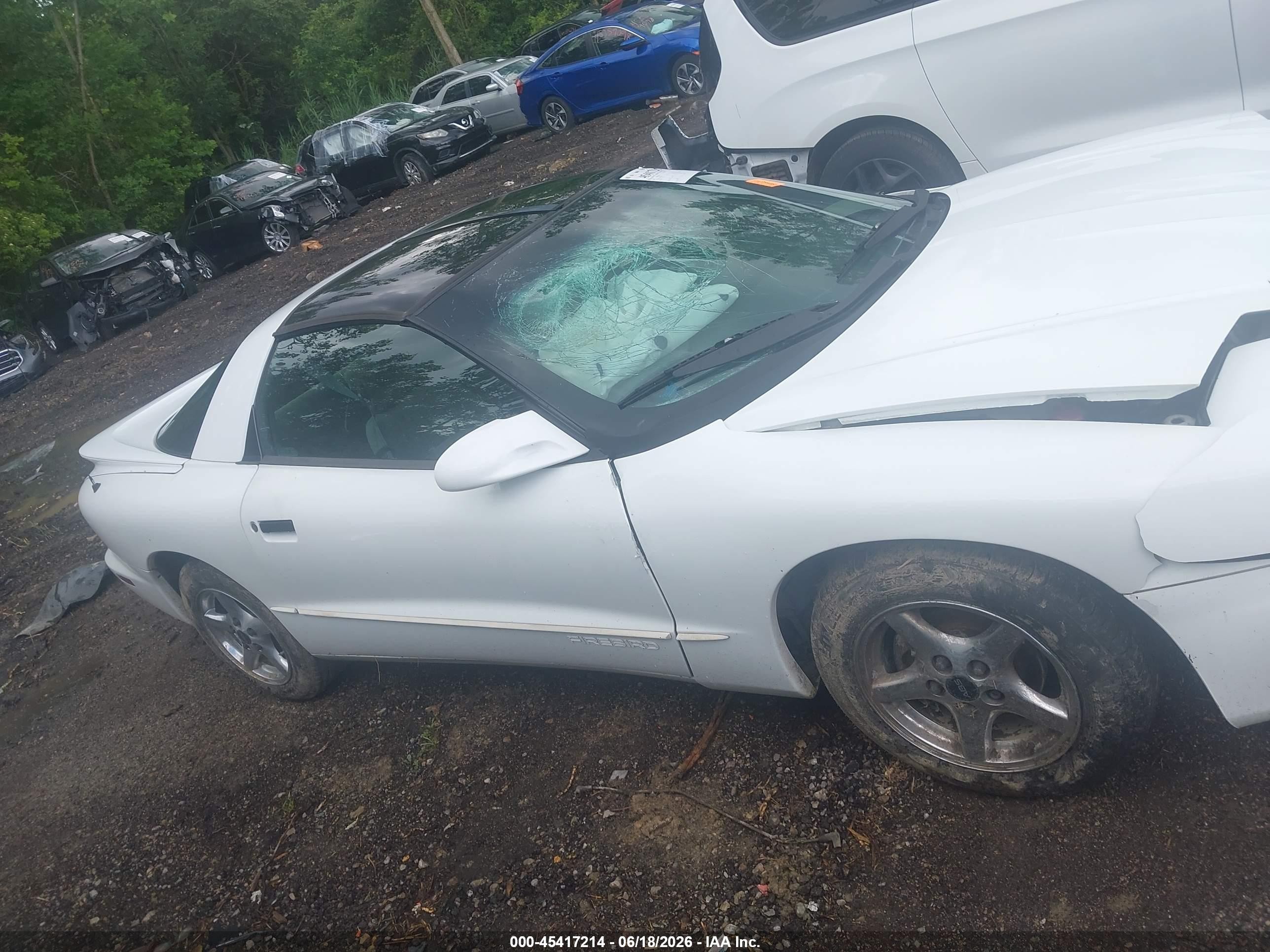 1995 Pontiac Firebird White vin: 2G2FS22S6S2245115