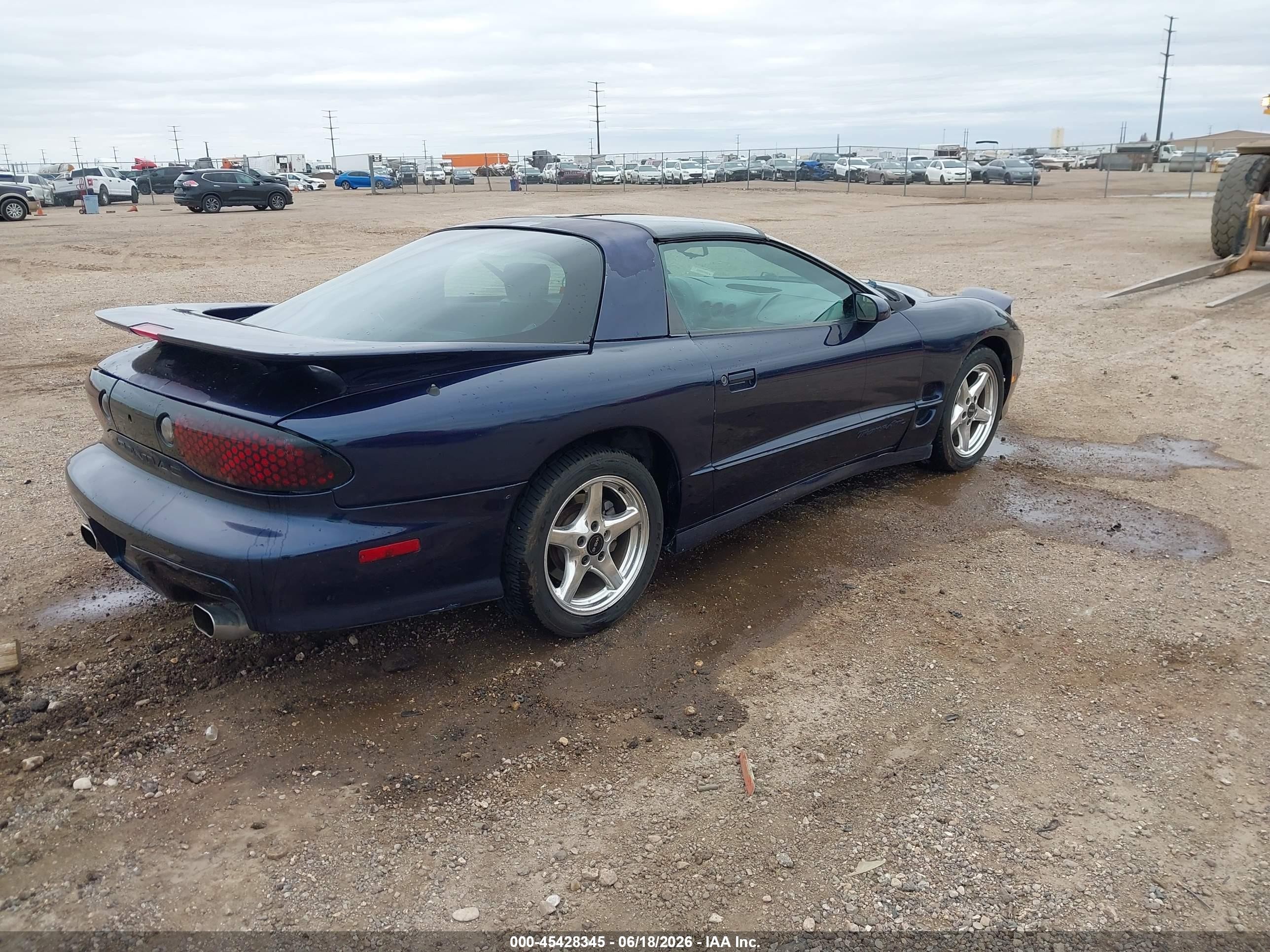 1998 Pontiac Firebird Trans Am Blue vin: 2G2FV22G0W2218632