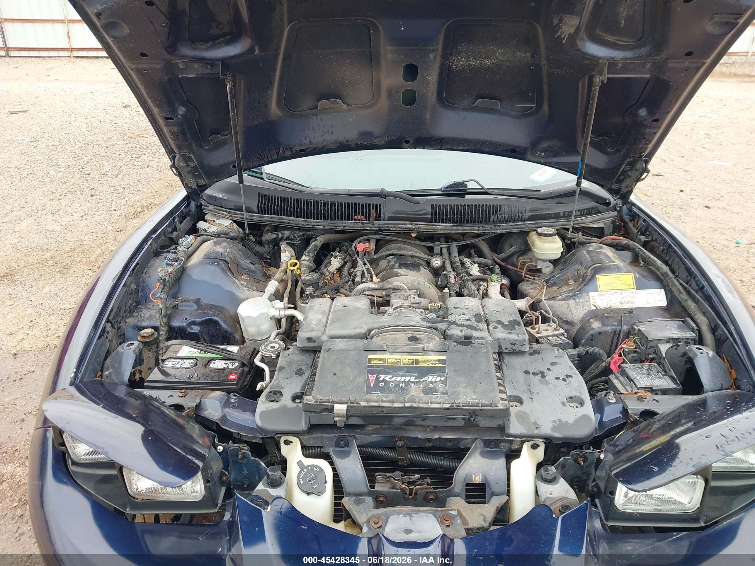 1998 Pontiac Firebird Trans Am Blue vin: 2G2FV22G0W2218632