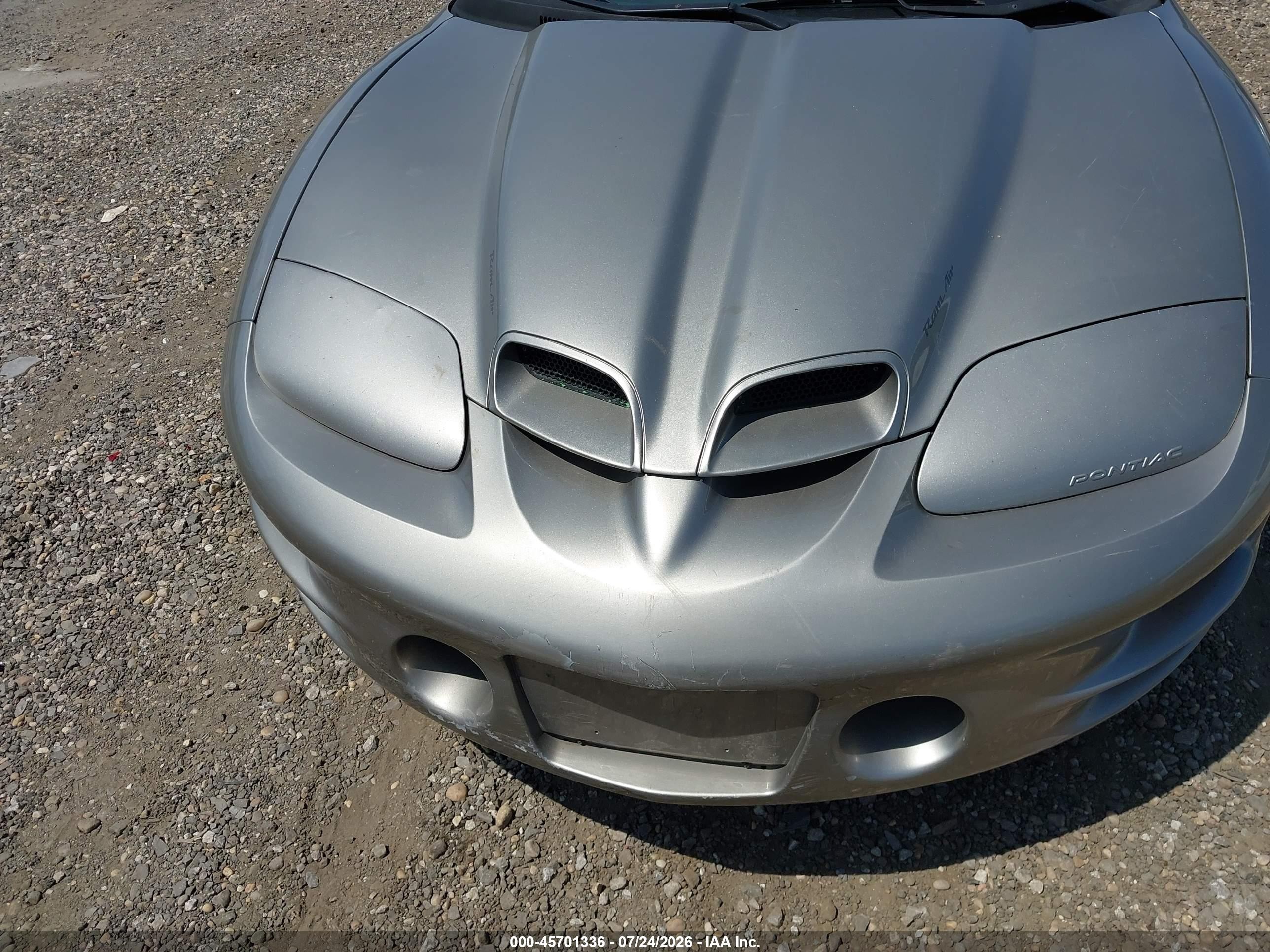 2001 Pontiac Firebird Trans Am Серебряный vin: 2G2FV22G112127863