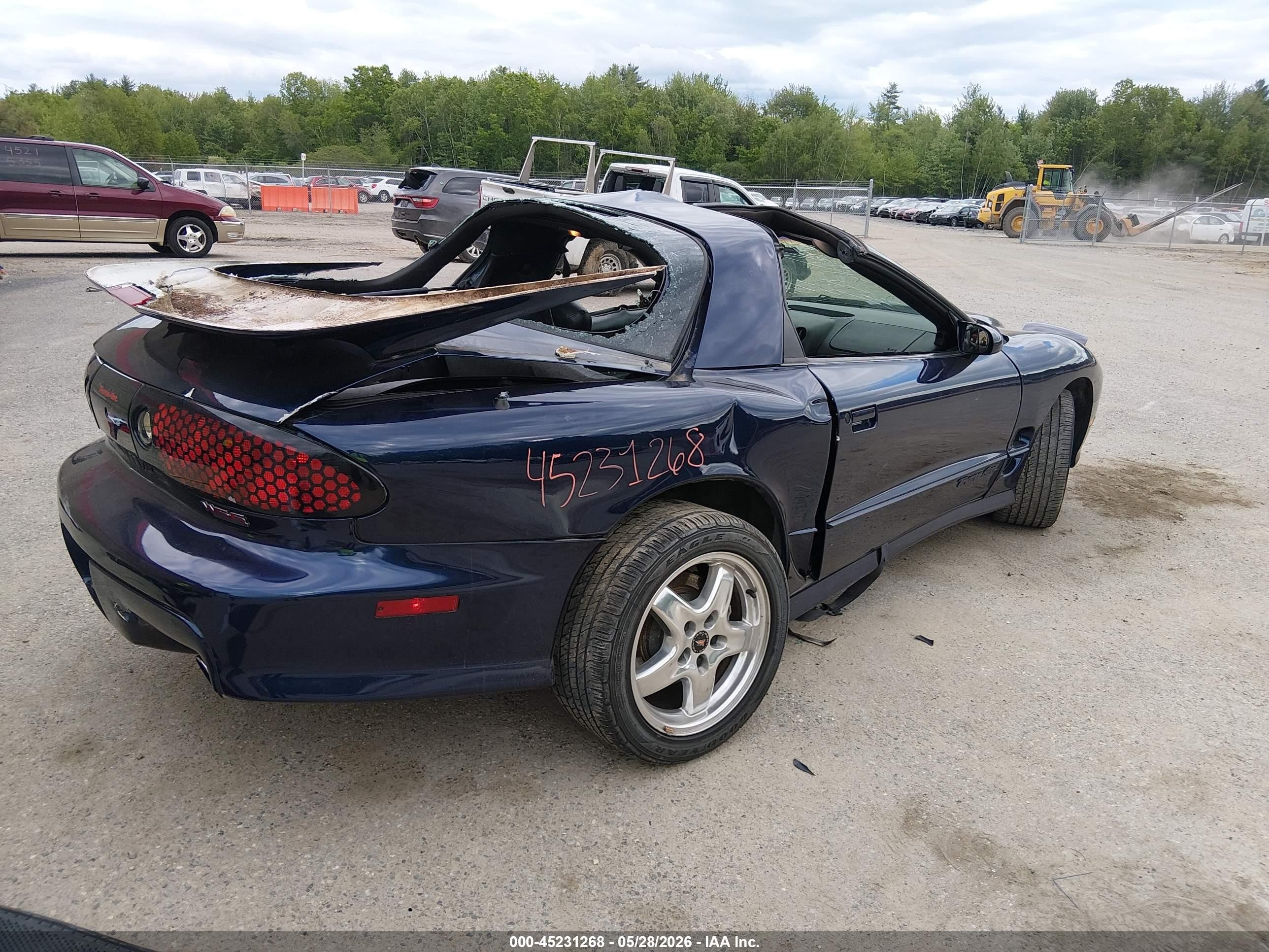 2002 Pontiac Firebird Trans Am Blue vin: 2G2FV22G122165255