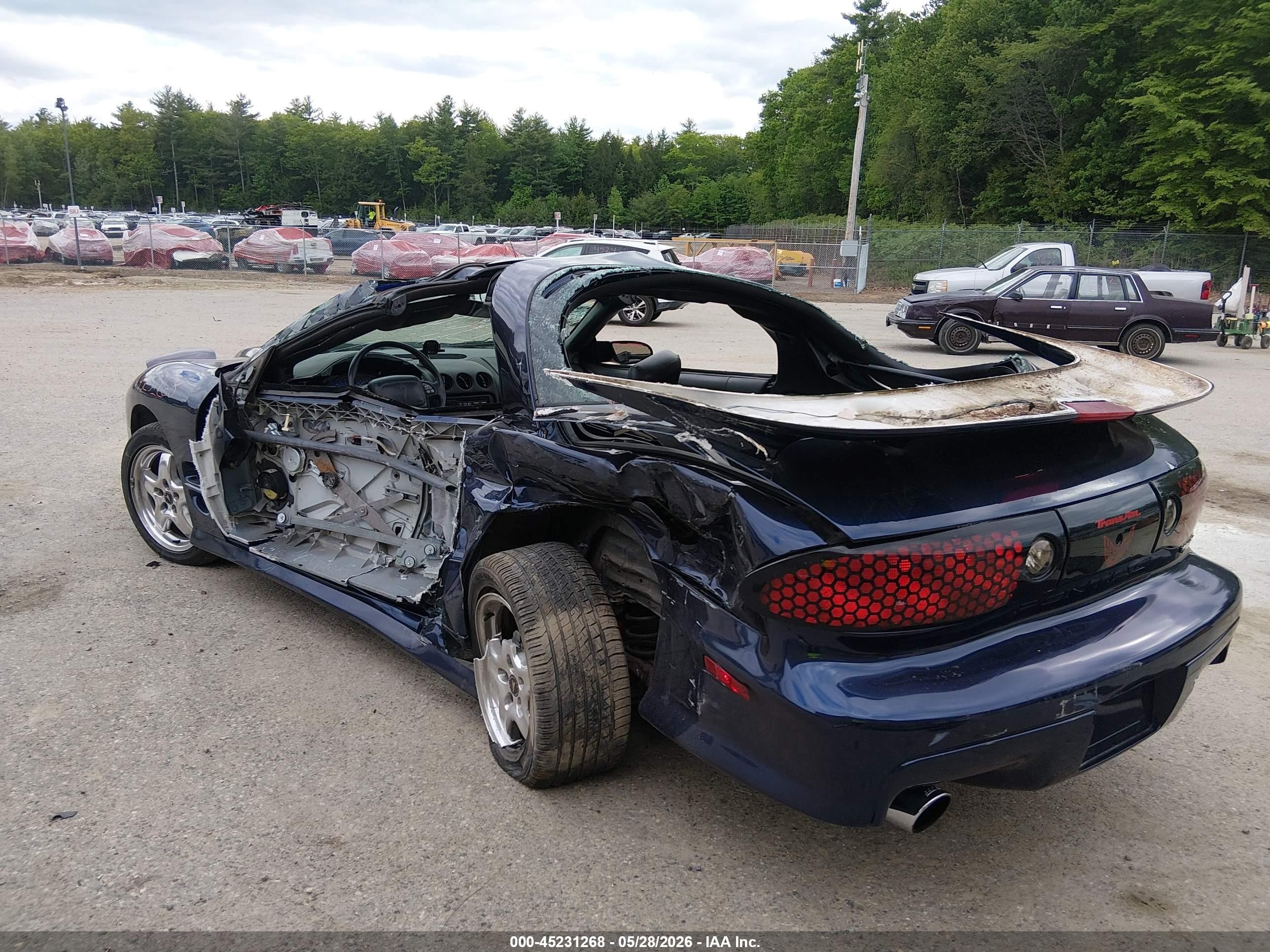 2002 Pontiac Firebird Trans Am Blue vin: 2G2FV22G122165255