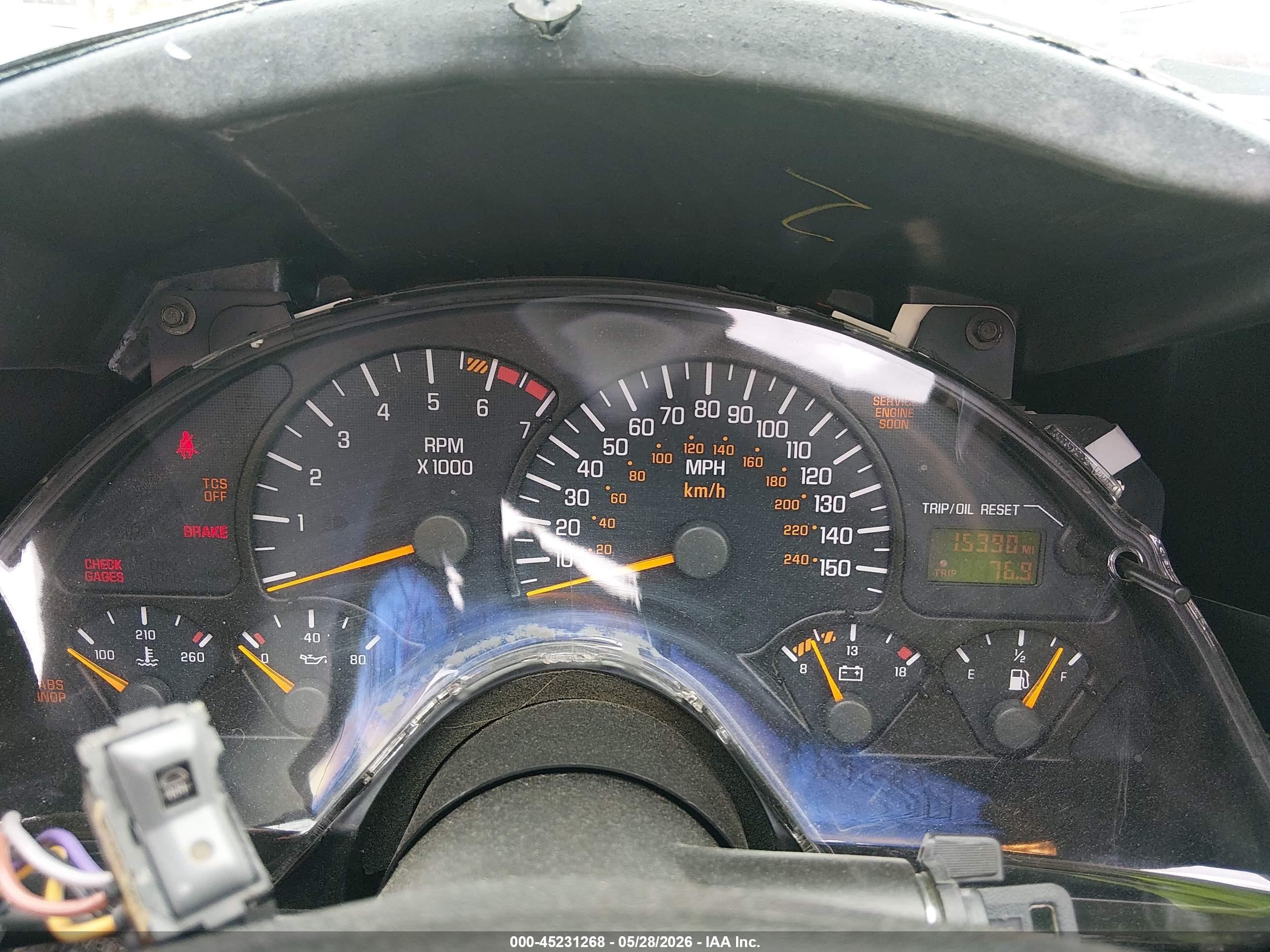 2002 Pontiac Firebird Trans Am Blue vin: 2G2FV22G122165255
