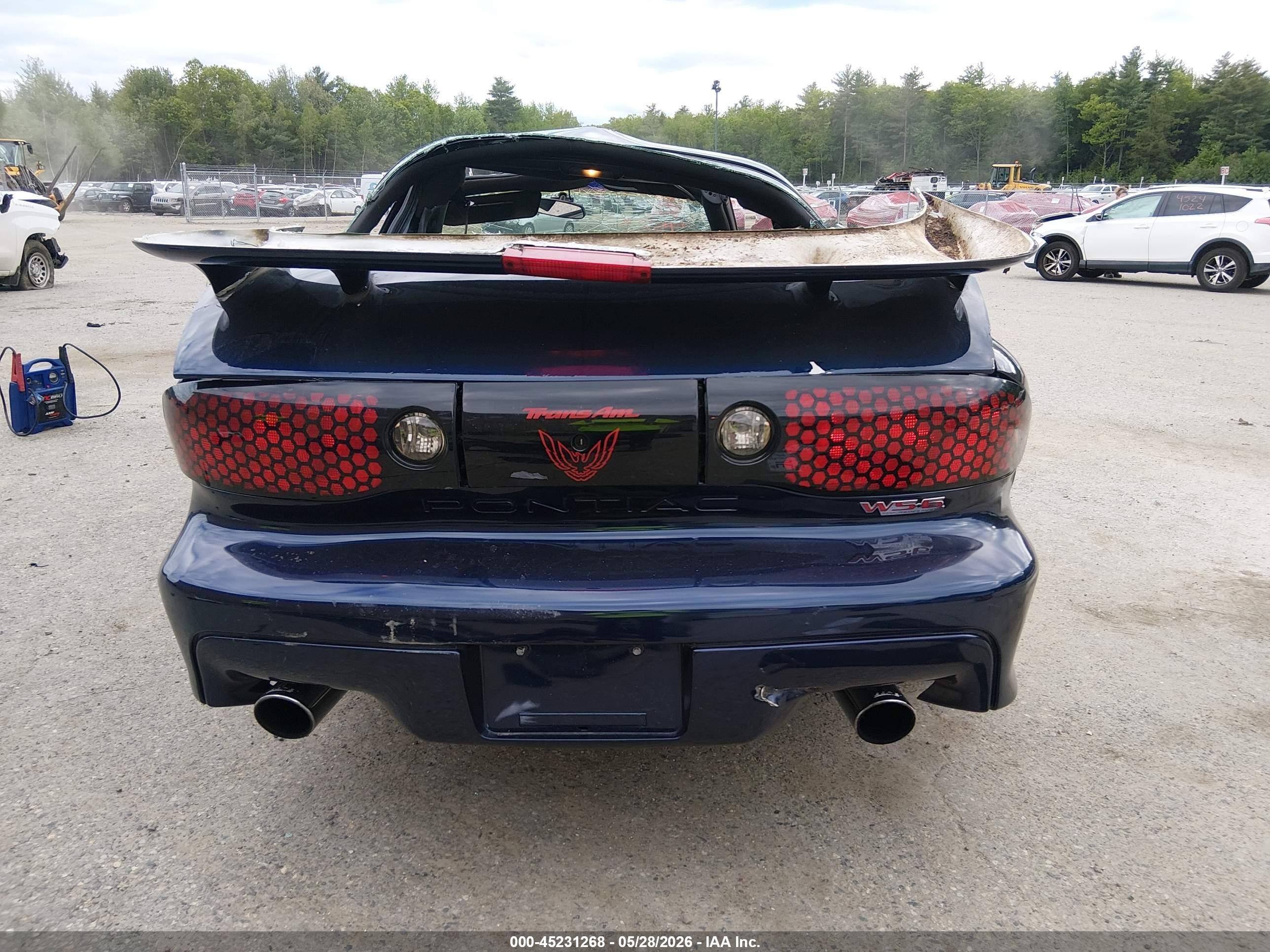 2002 Pontiac Firebird Trans Am Blue vin: 2G2FV22G122165255