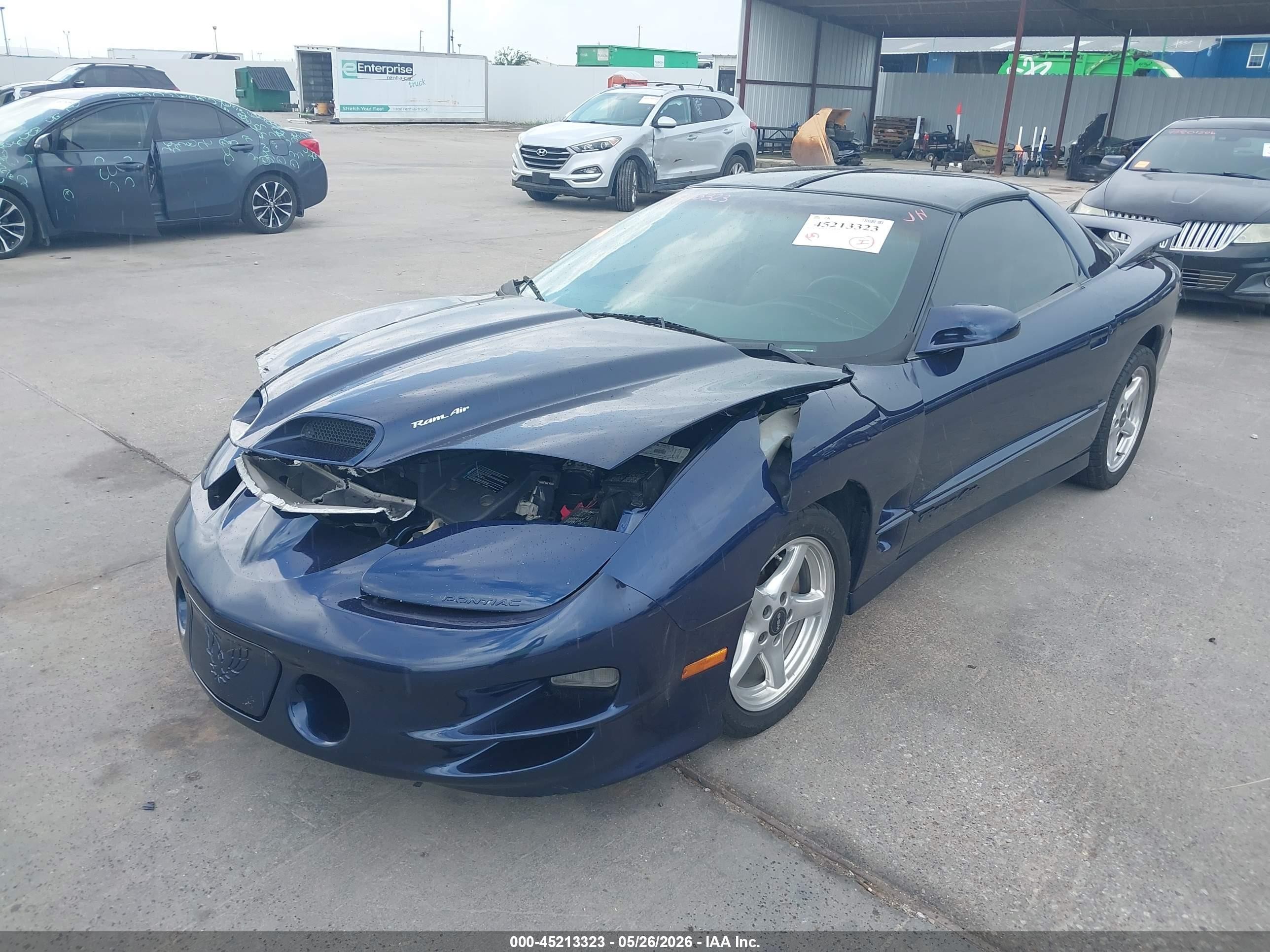 1999 Pontiac Firebird Trans Am Blue vin: 2G2FV22G1X2212324