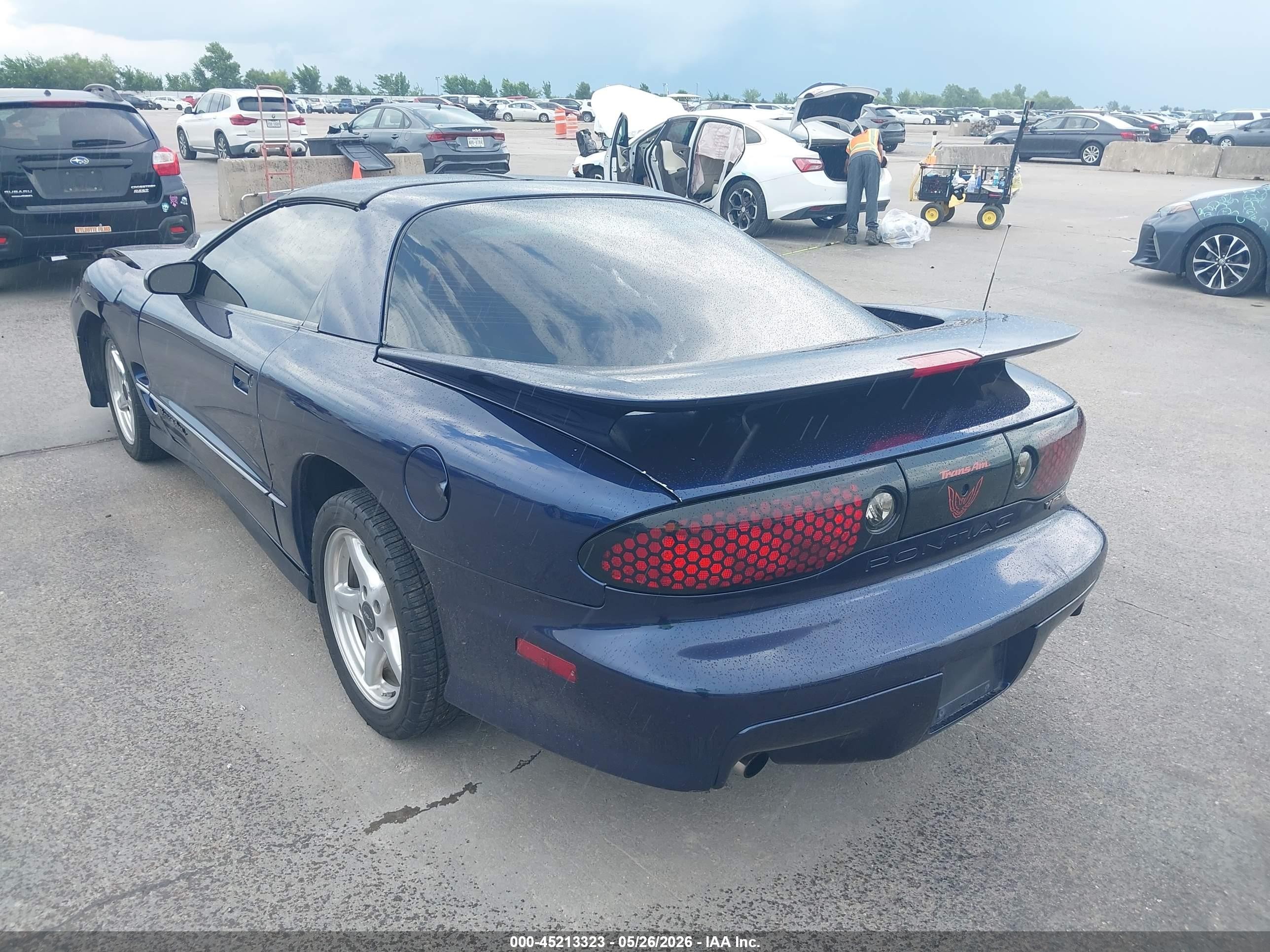 1999 Pontiac Firebird Trans Am Blue vin: 2G2FV22G1X2212324