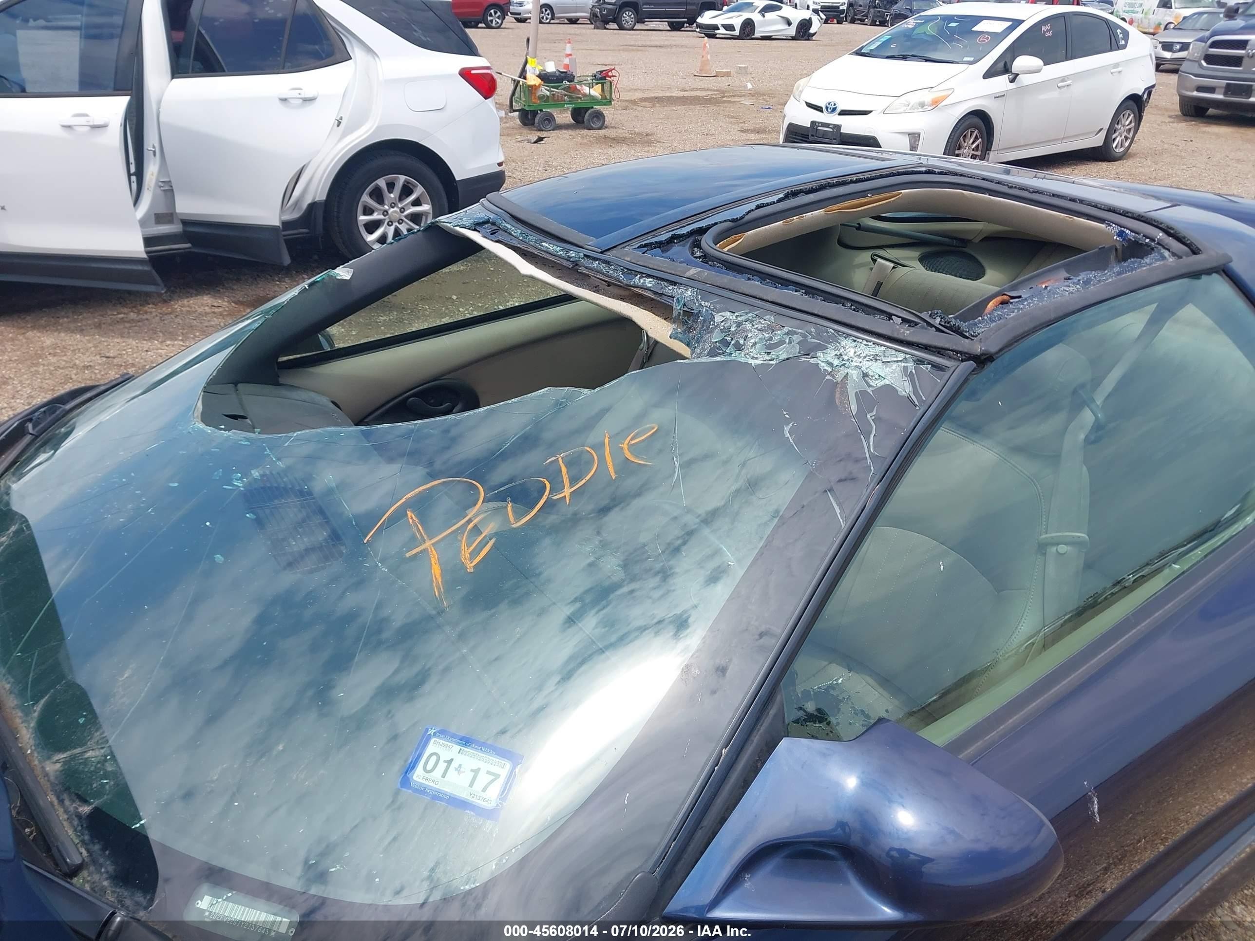 2000 Pontiac Firebird Trans Am Blue vin: 2G2FV22G1Y2137643
