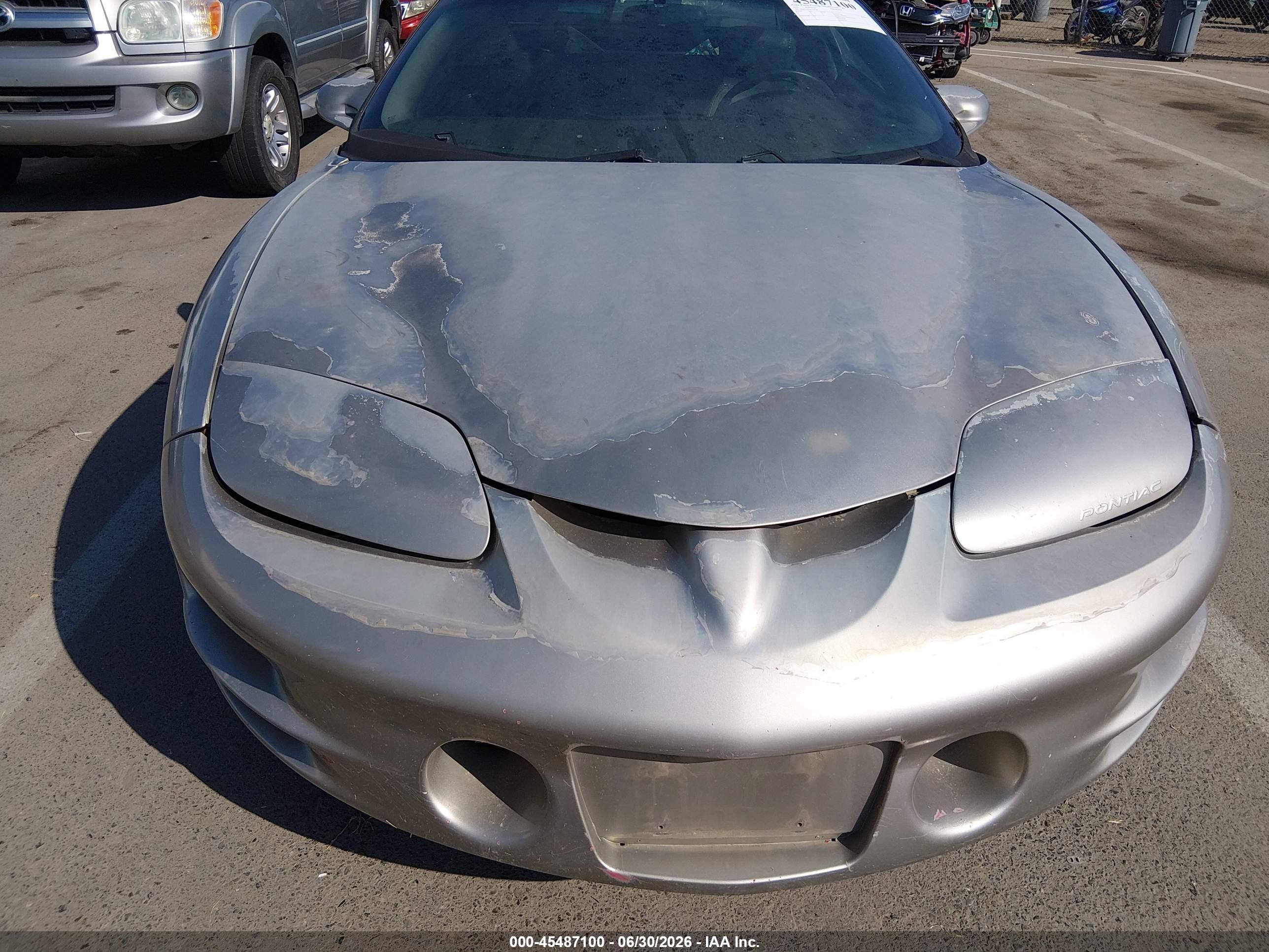 2002 Pontiac Firebird Trans Am Серый vin: 2G2FV22G222124178