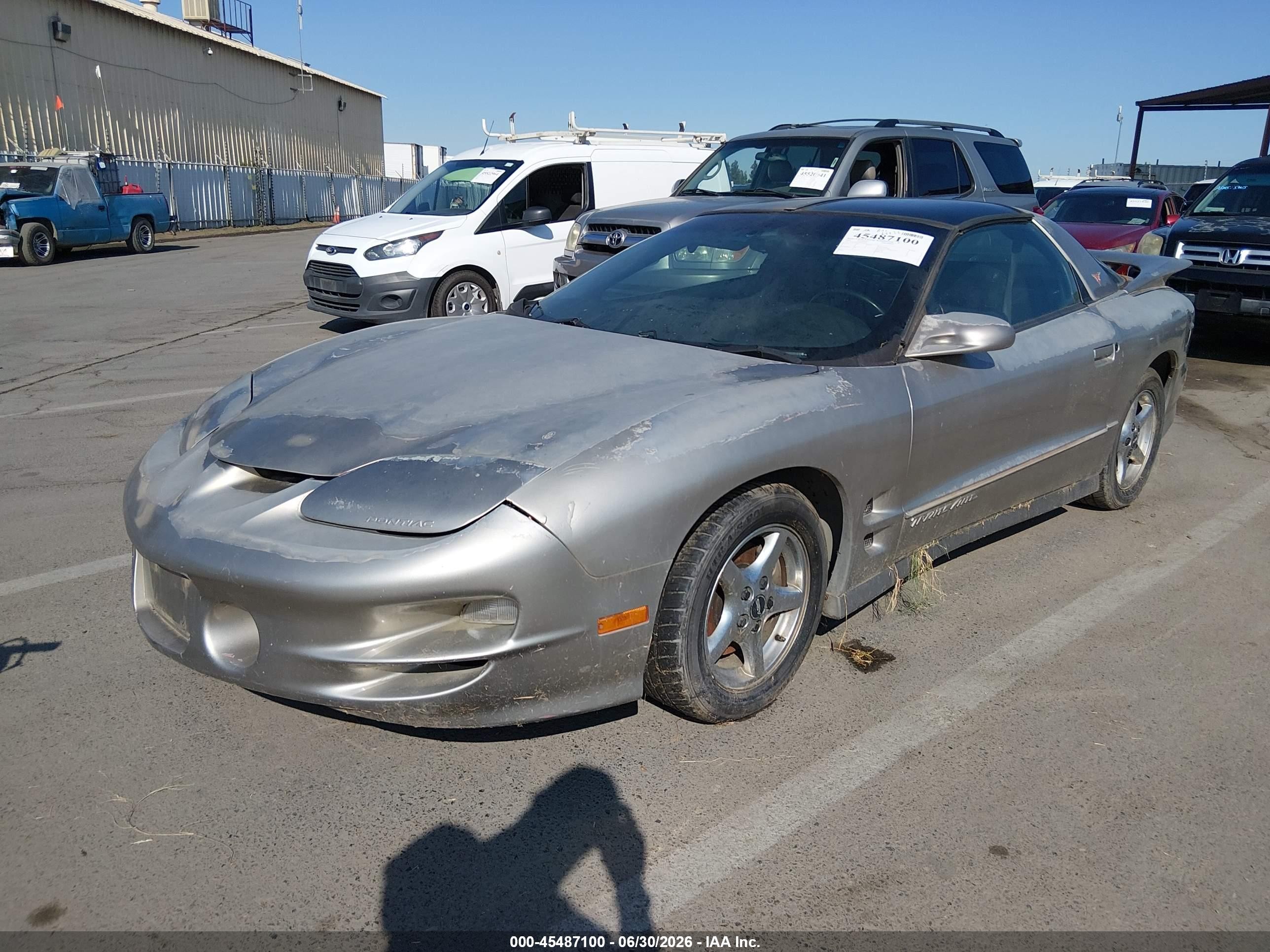 2002 Pontiac Firebird Trans Am Серый vin: 2G2FV22G222124178