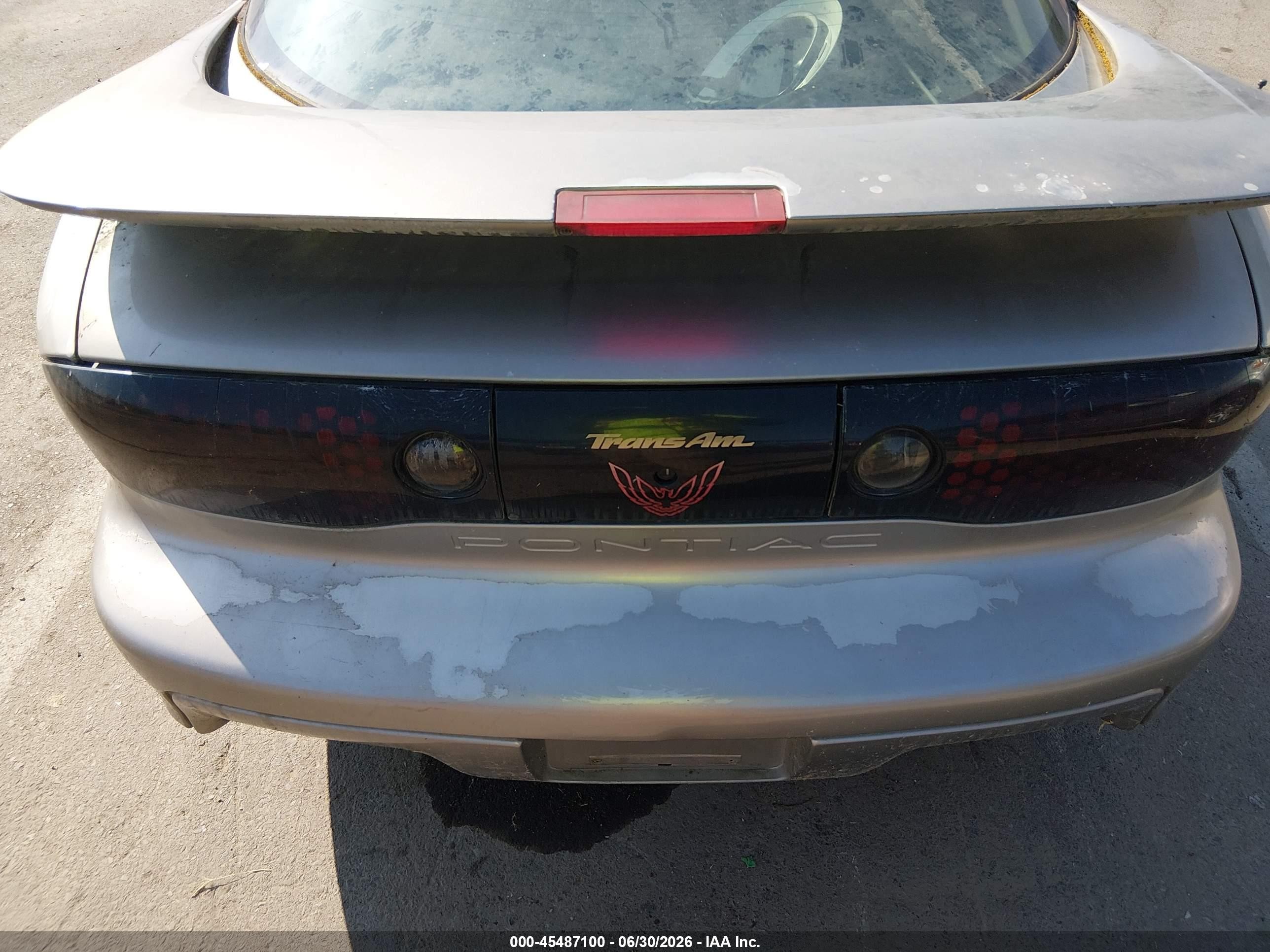 2002 Pontiac Firebird Trans Am Серый vin: 2G2FV22G222124178