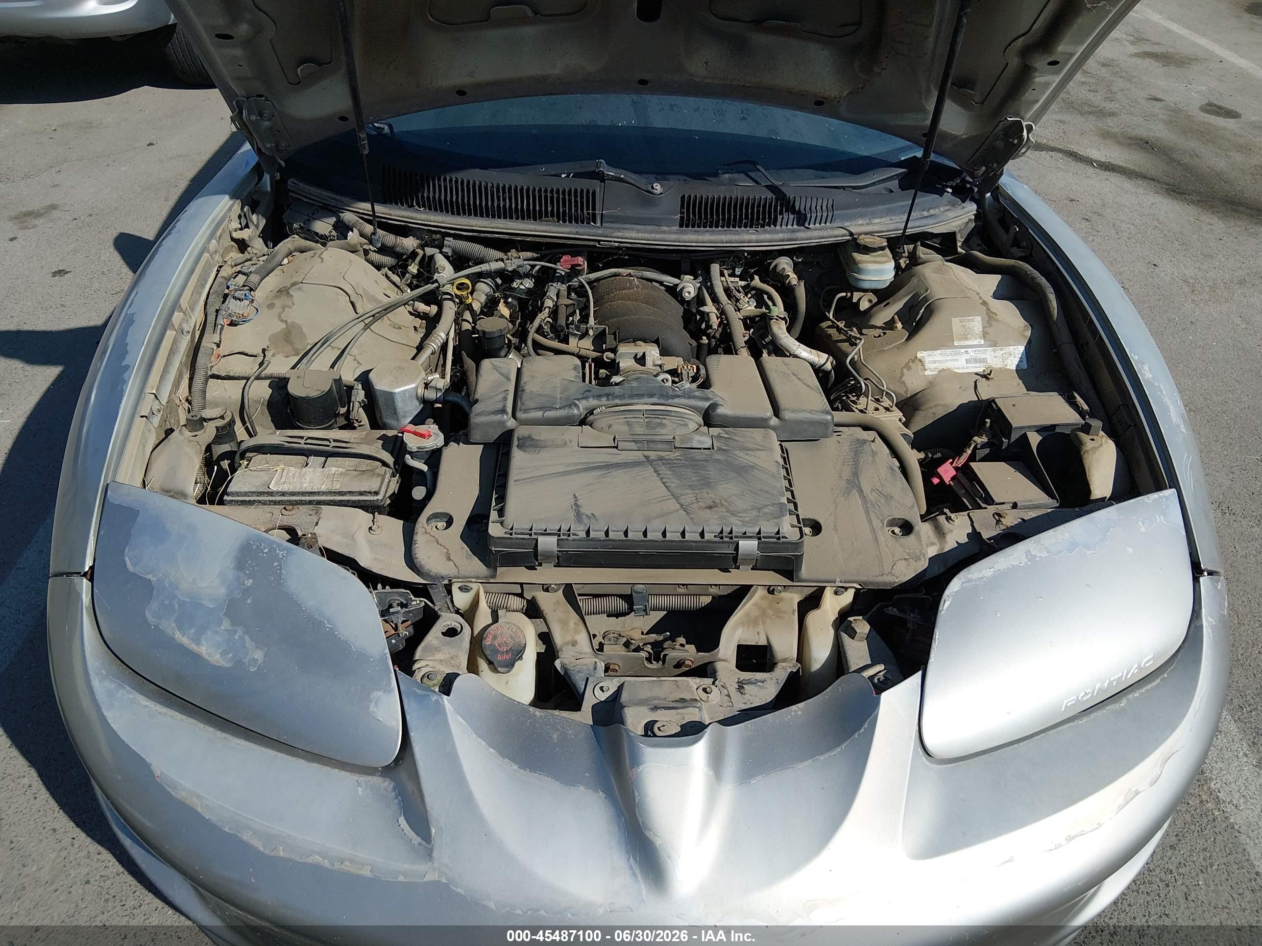 2002 Pontiac Firebird Trans Am Серый vin: 2G2FV22G222124178