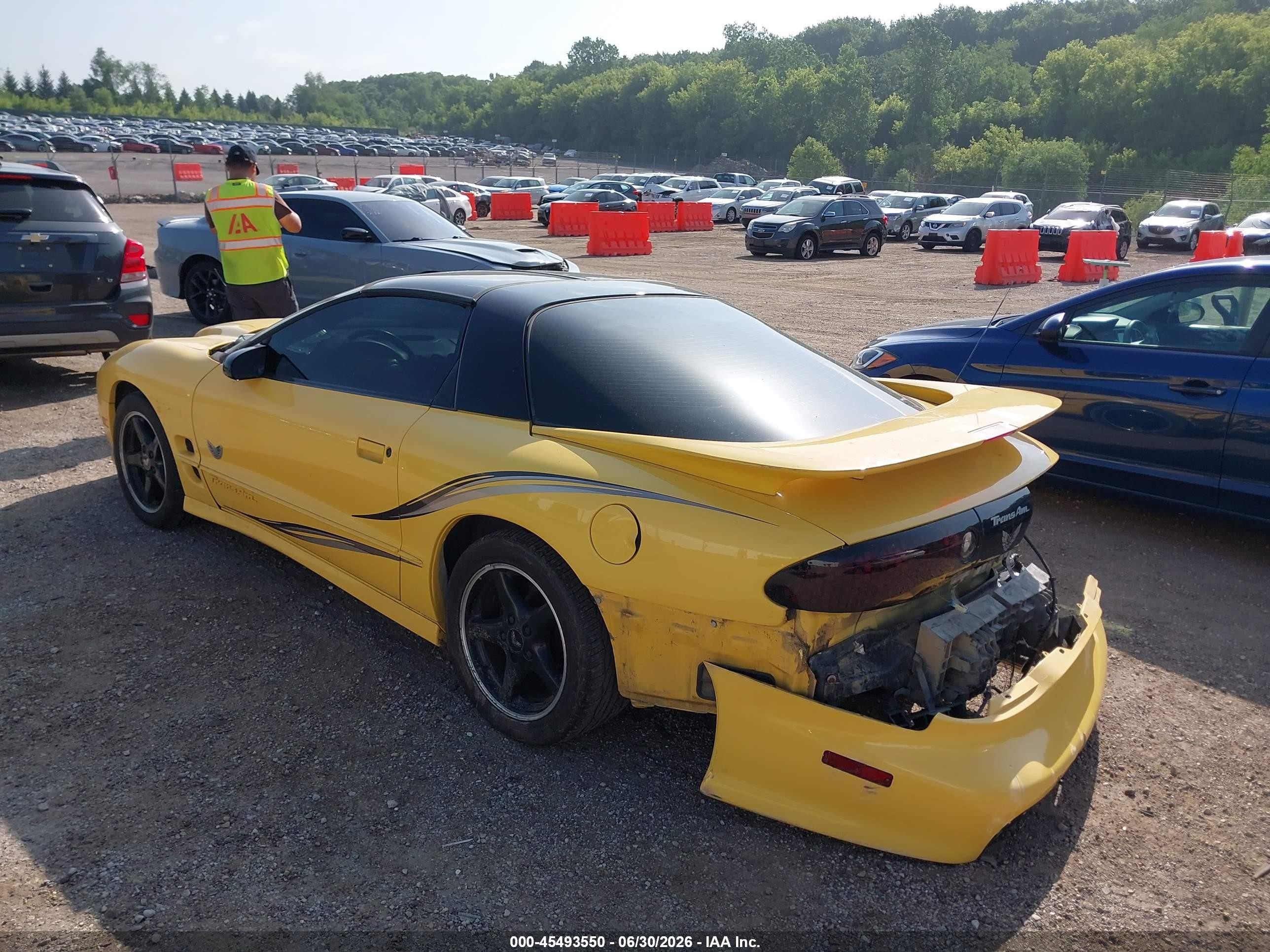 2002 Pontiac Firebird Trans Am Yellow vin: 2G2FV22G322145508