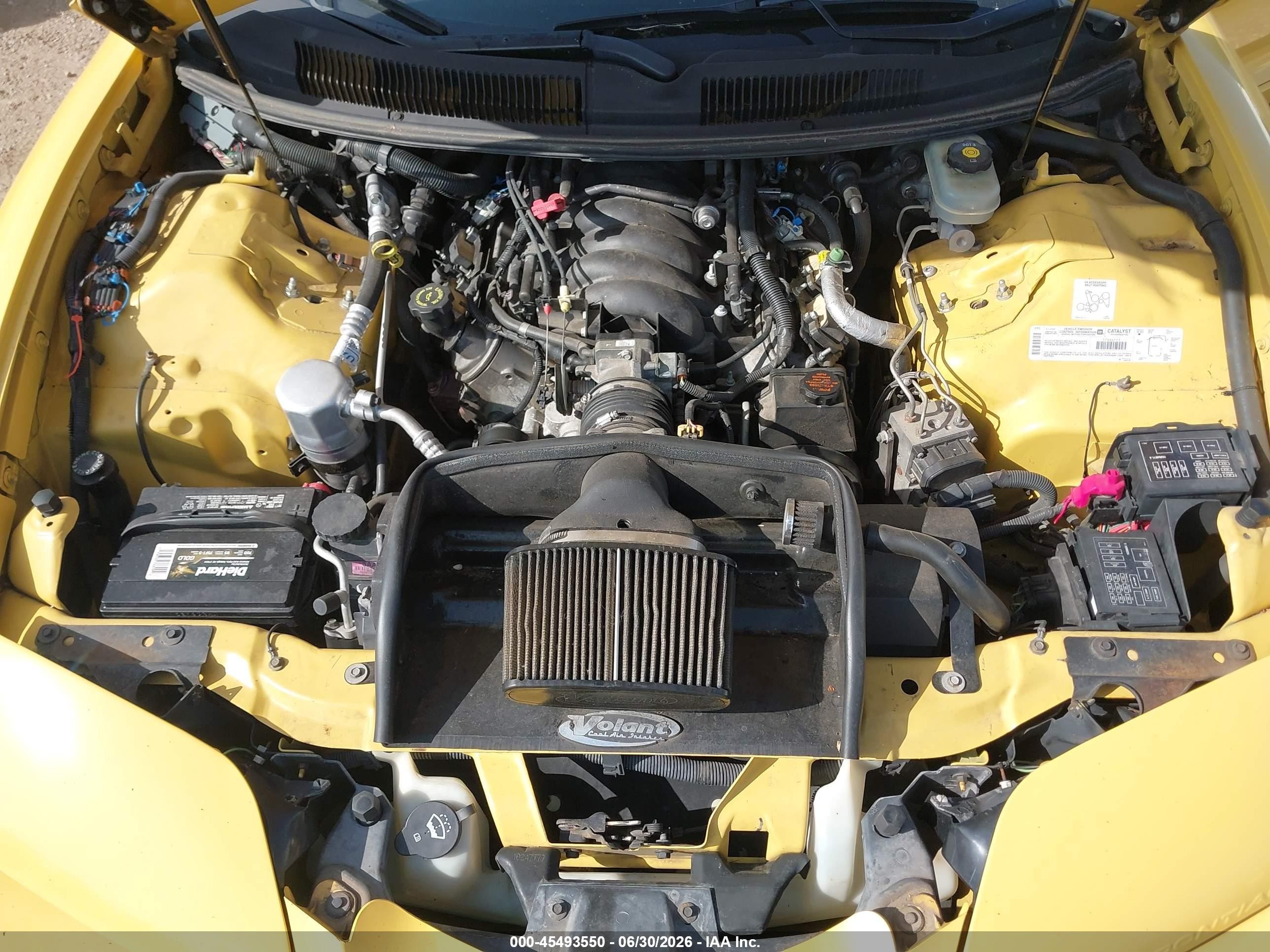 2002 Pontiac Firebird Trans Am Yellow vin: 2G2FV22G322145508