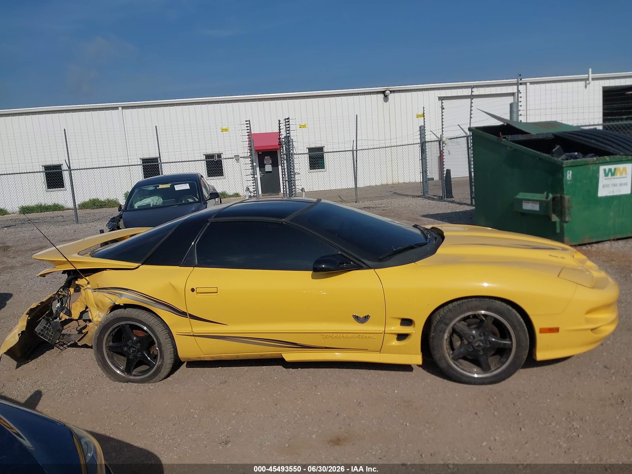 2002 Pontiac Firebird Trans Am Yellow vin: 2G2FV22G322145508