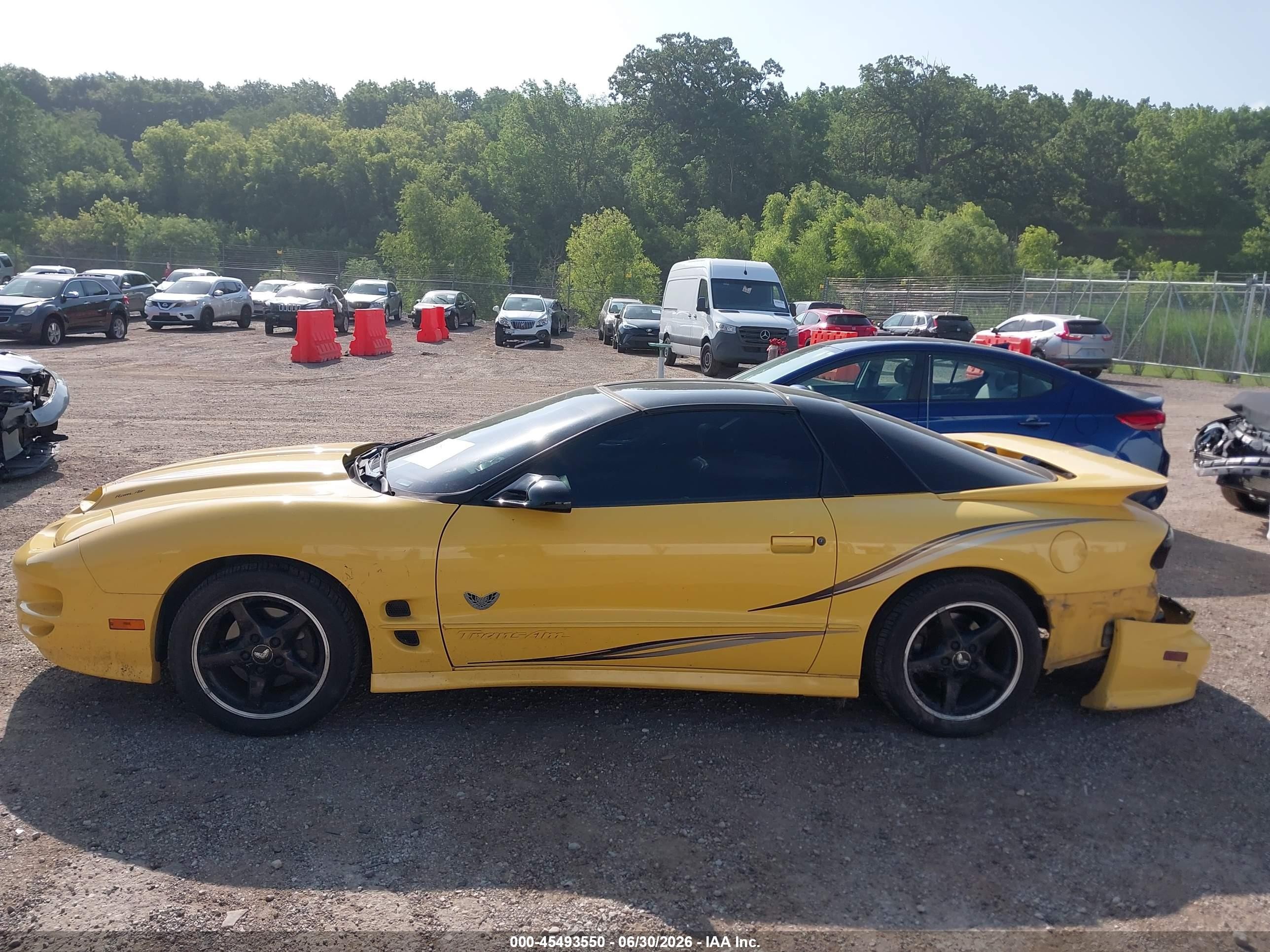 2002 Pontiac Firebird Trans Am Yellow vin: 2G2FV22G322145508