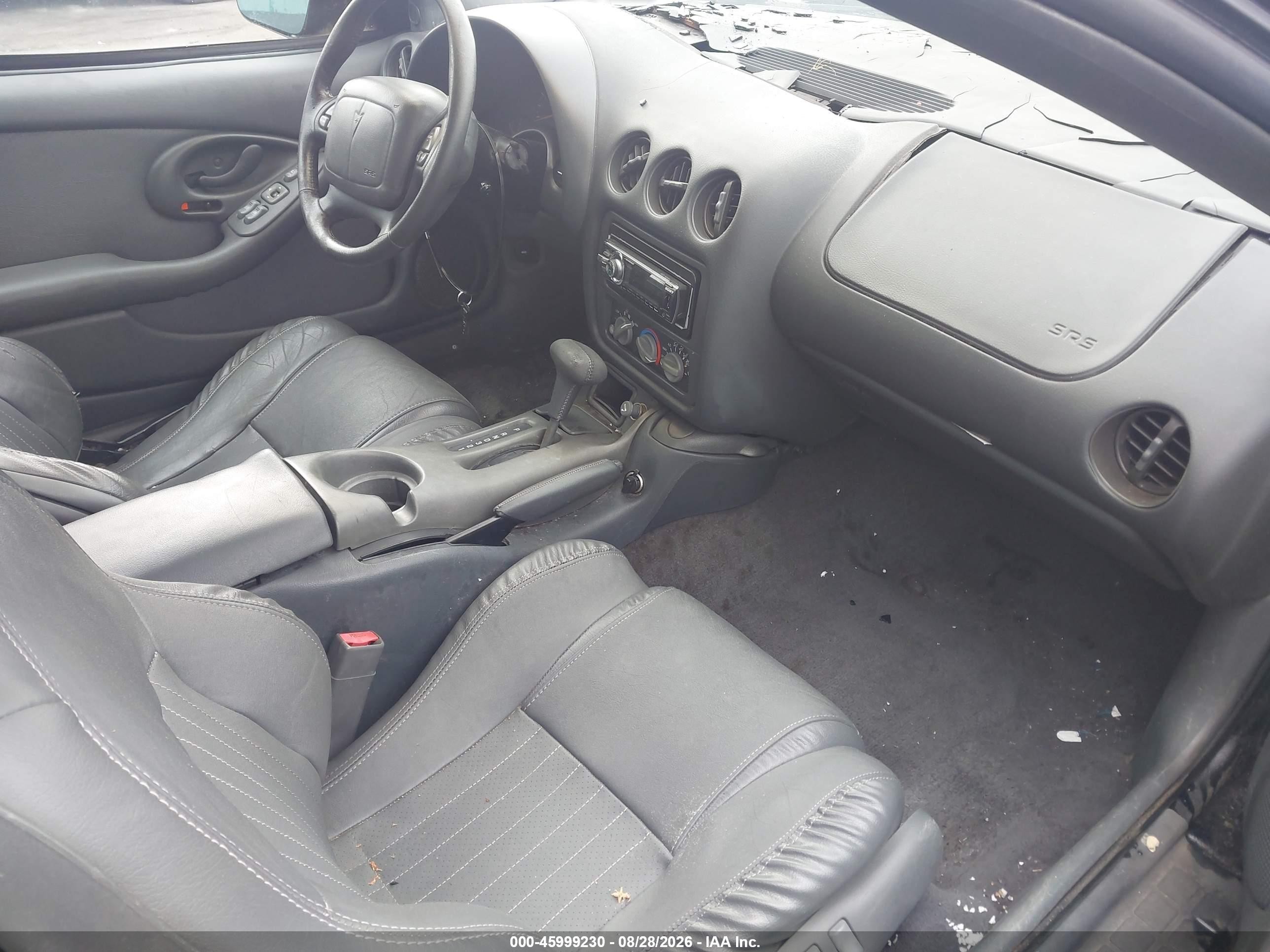 1998 Pontiac Firebird Trans Am Black vin: 2G2FV22G3W2230726