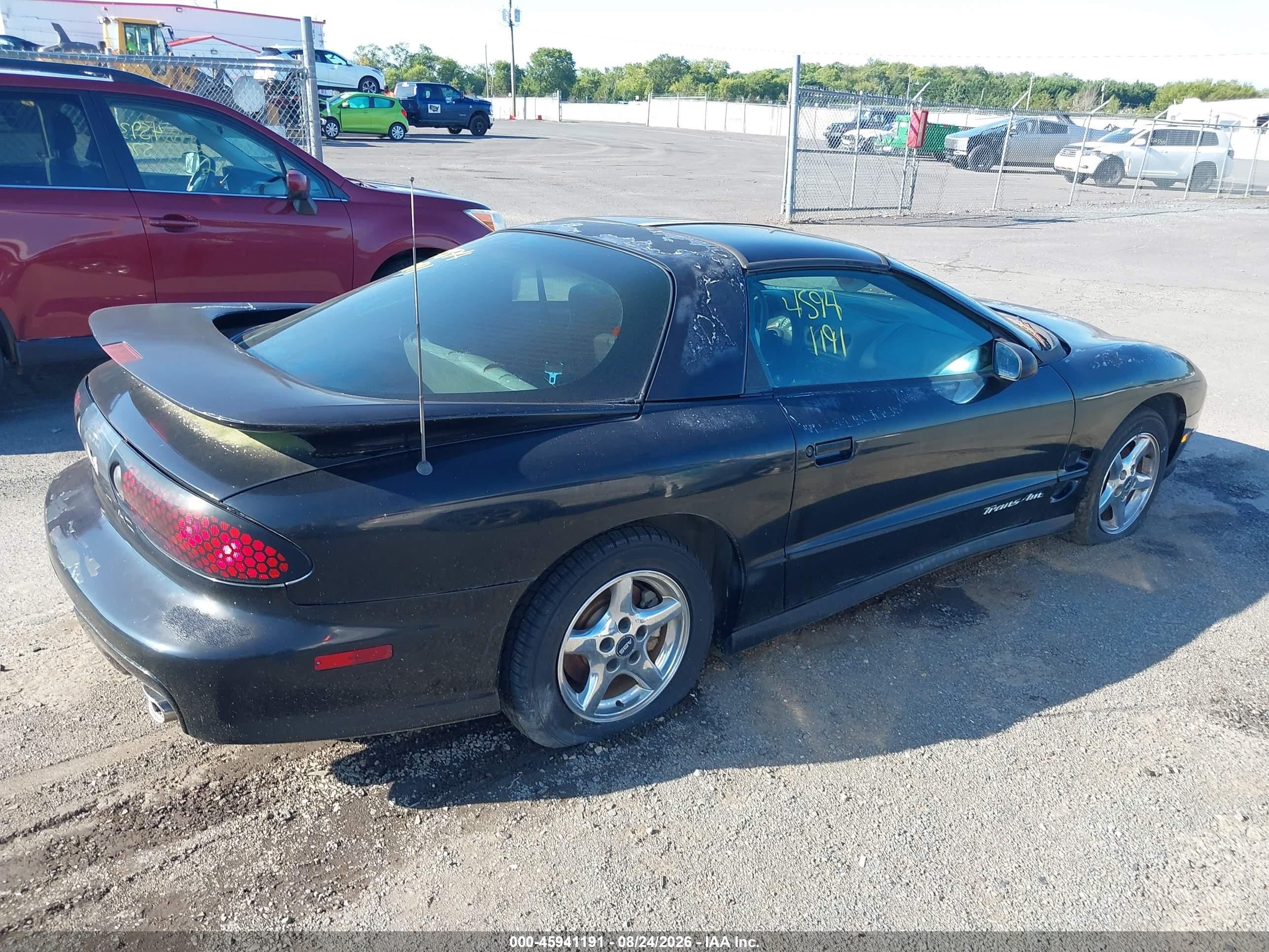 1998 Pontiac Firebird Trans Am Black vin: 2G2FV22G4W2215703