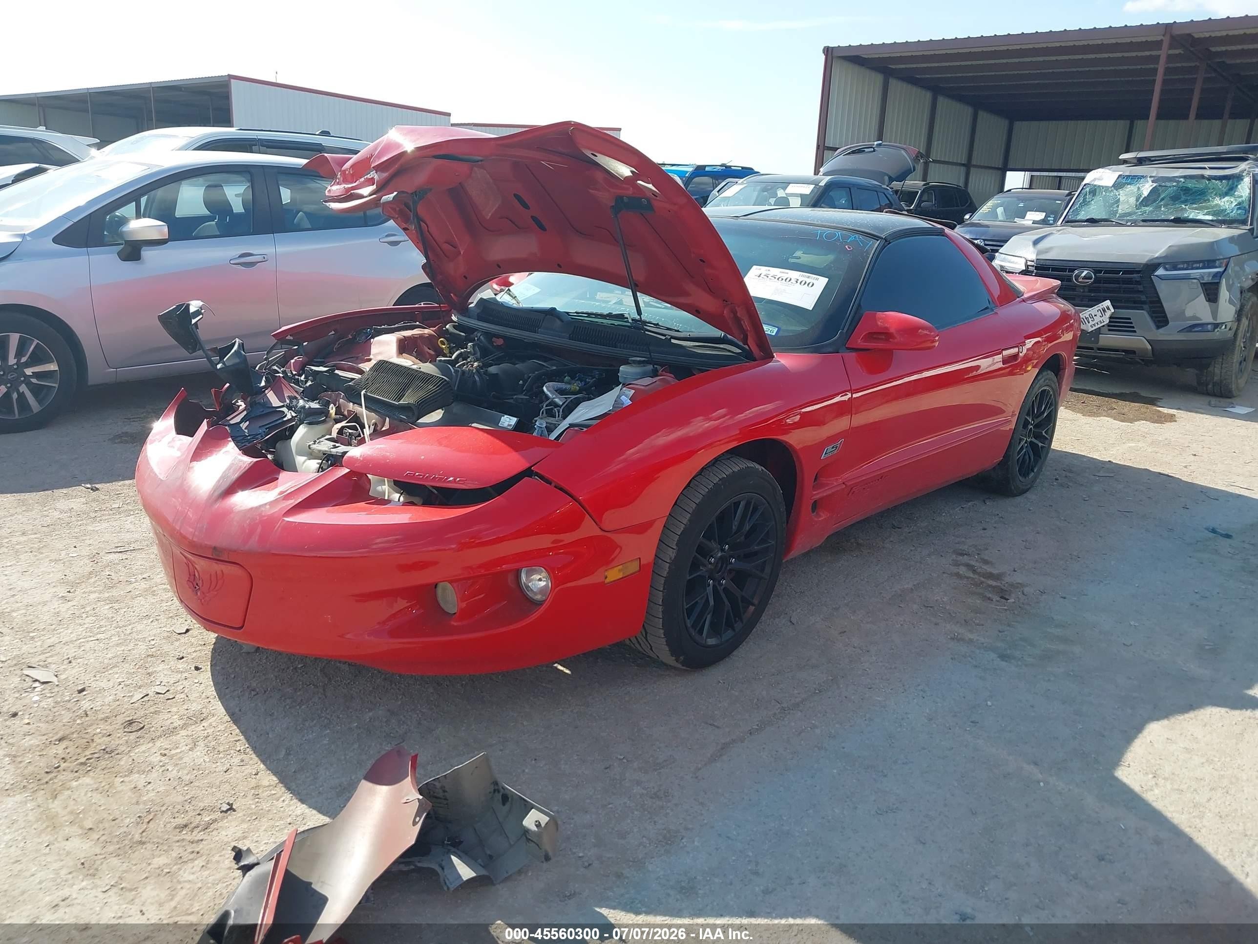 2001 Pontiac Firebird Formula Red vin: 2G2FV22G512116851