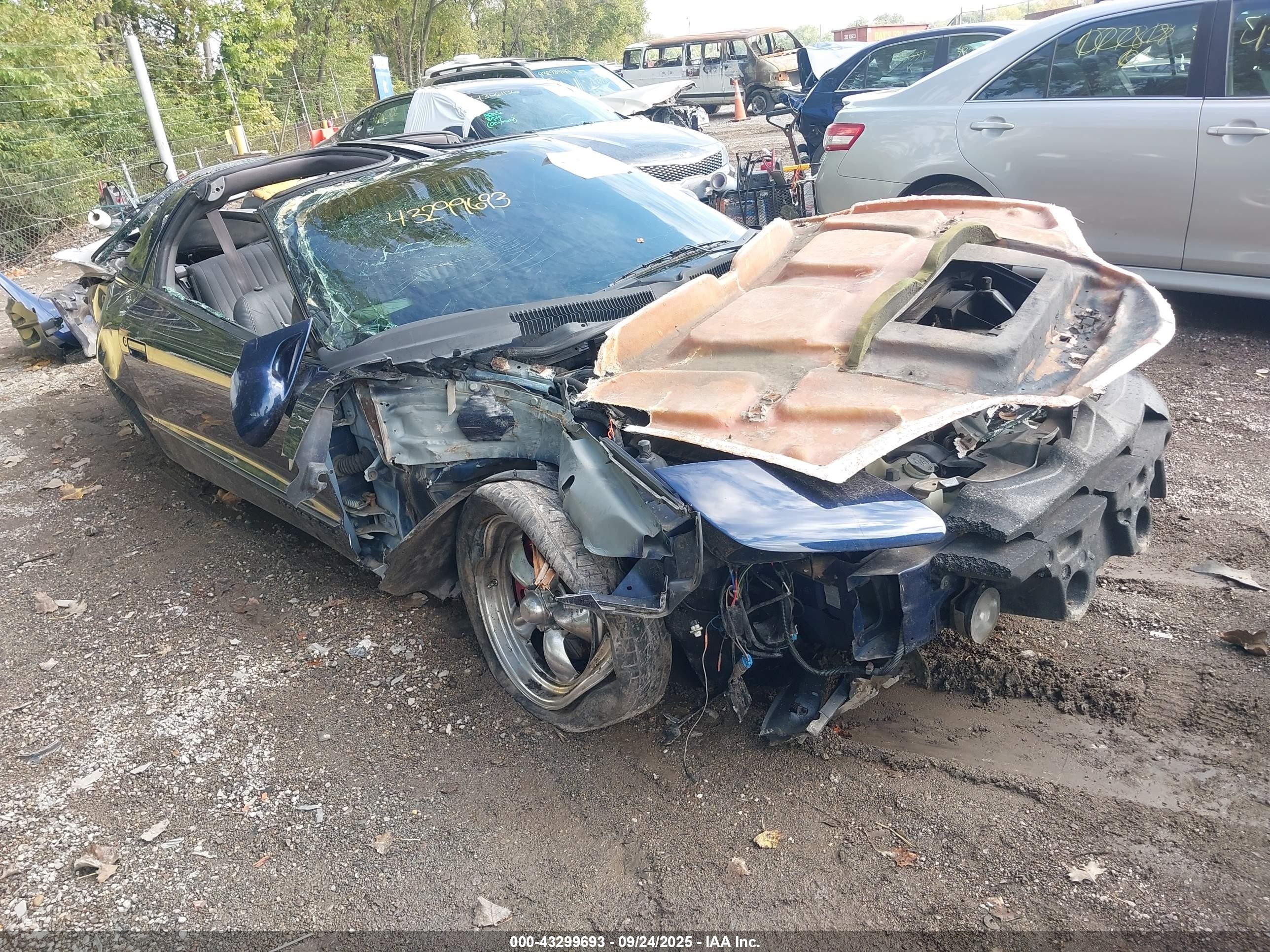 1998 Pontiac Firebird Trans Am Blue vin: 2G2FV22G5W2223244