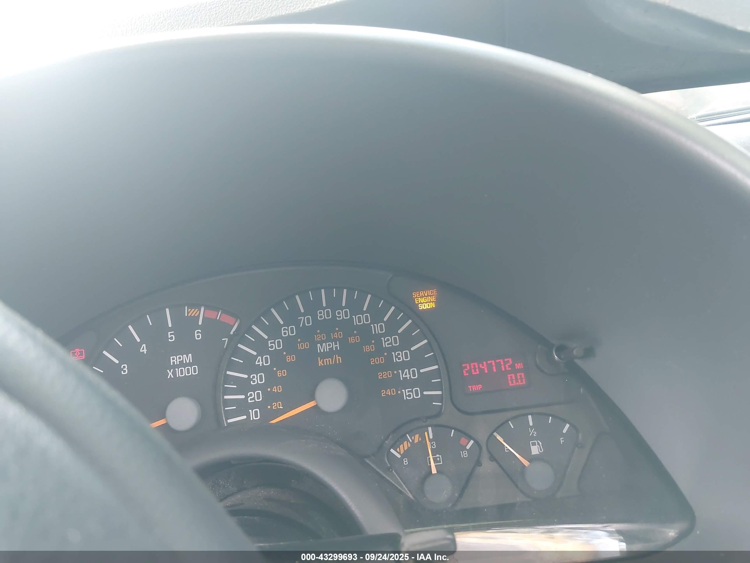 1998 Pontiac Firebird Trans Am Blue vin: 2G2FV22G5W2223244