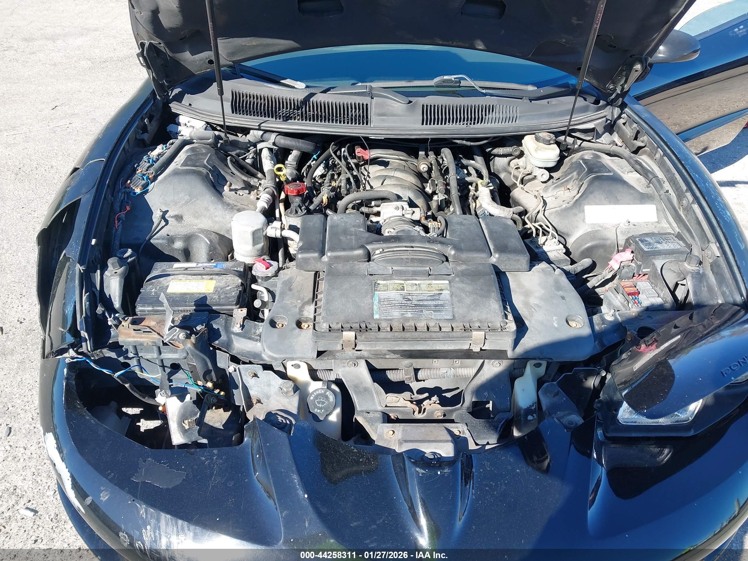 1998 Pontiac Firebird Trans Am Black vin: 2G2FV22G6W2221891
