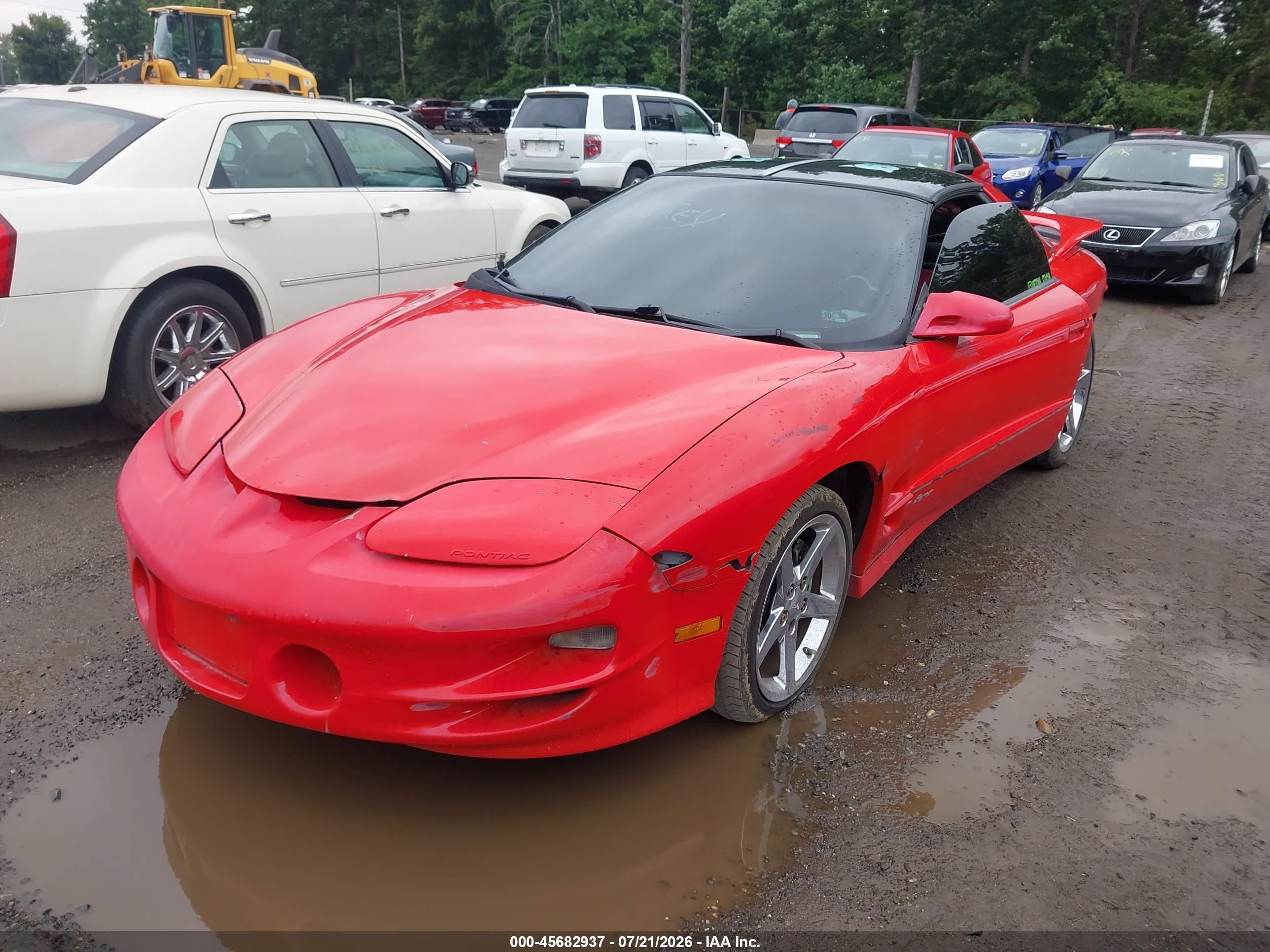 1999 Pontiac Firebird Trans Am Red vin: 2G2FV22G6X2213856