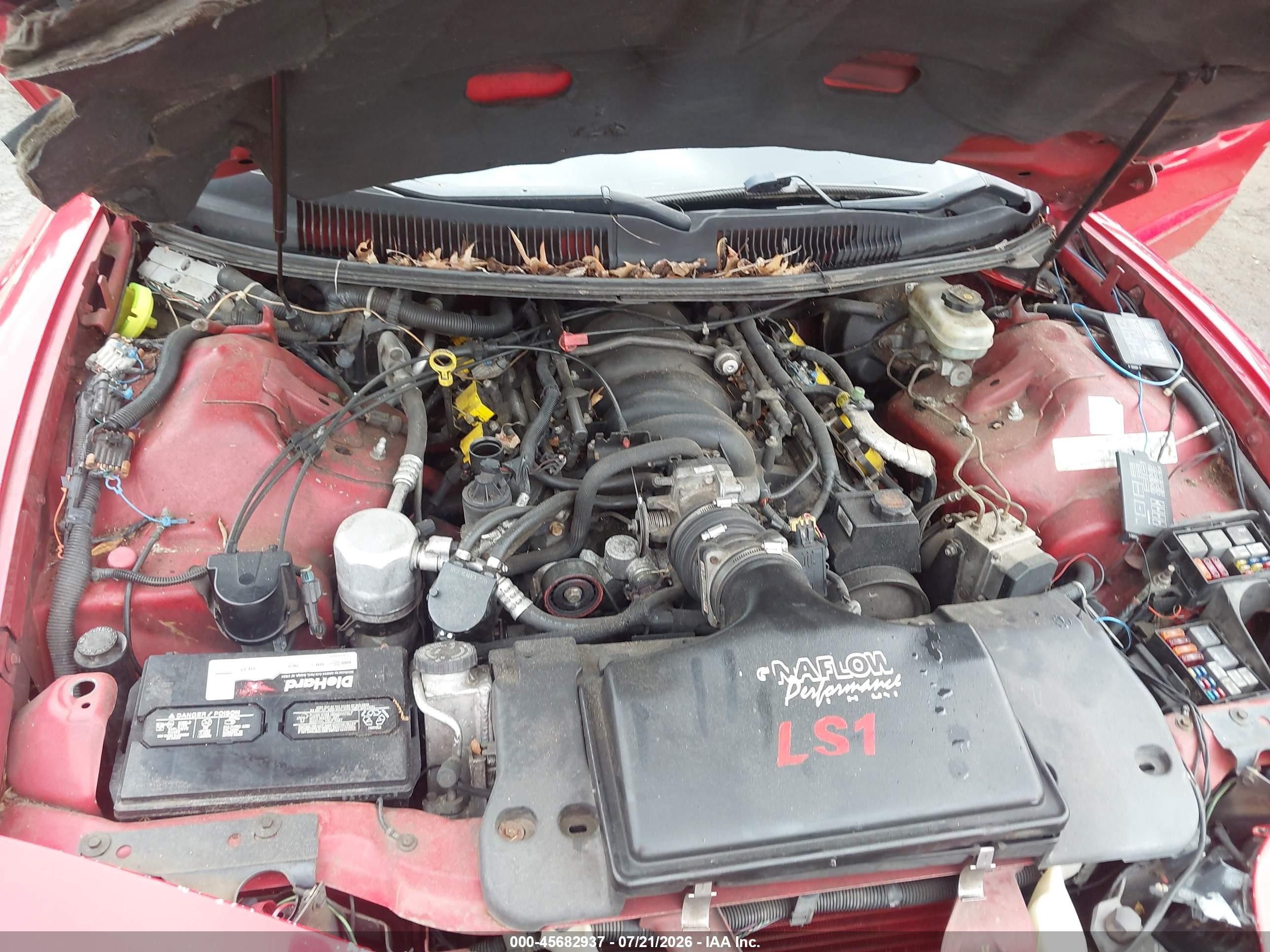 1999 Pontiac Firebird Trans Am Red vin: 2G2FV22G6X2213856