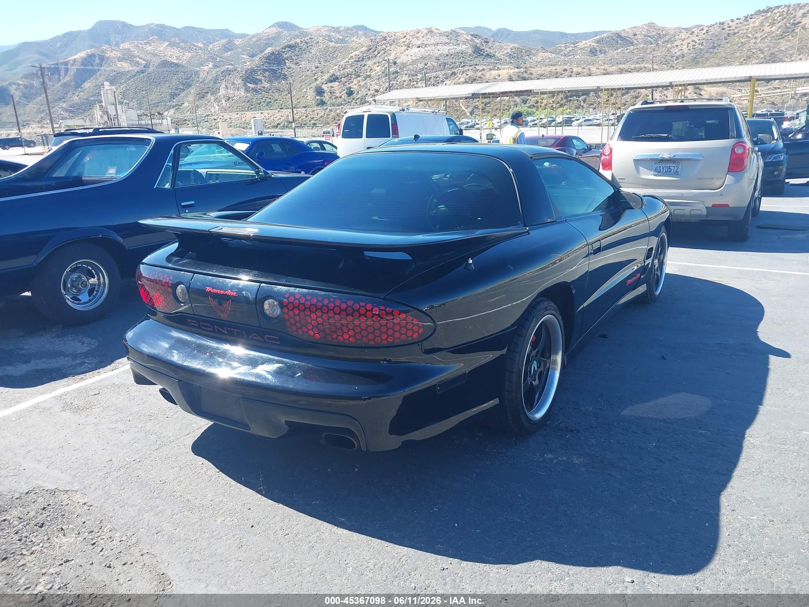 2002 Pontiac Firebird Trans Am Black vin: 2G2FV22G722136729