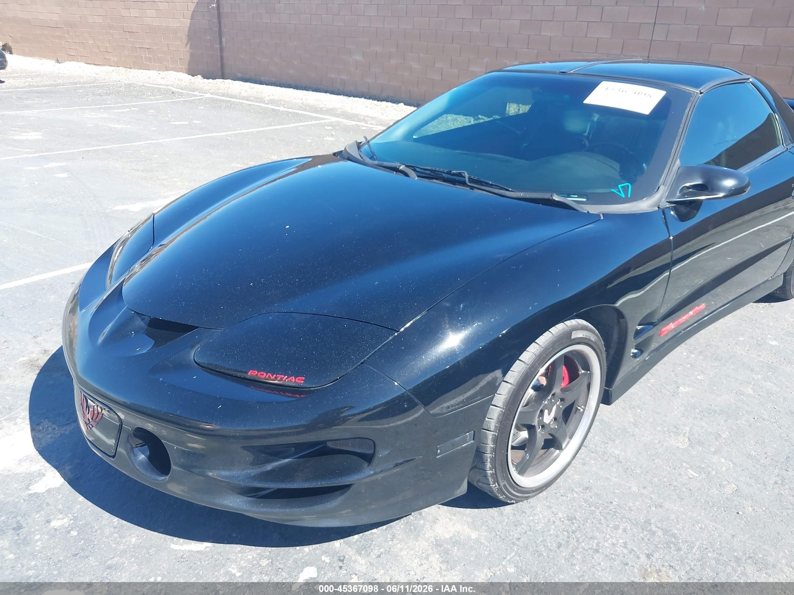2002 Pontiac Firebird Trans Am Black vin: 2G2FV22G722136729