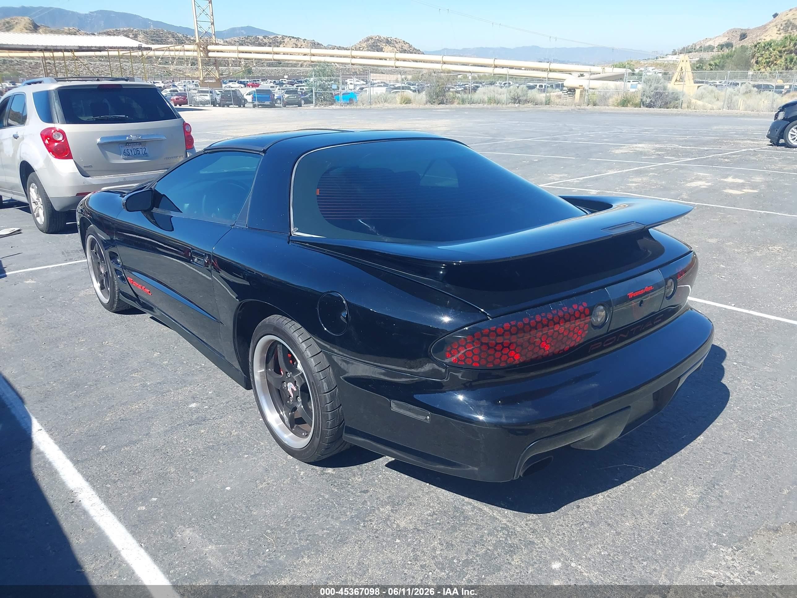 2002 Pontiac Firebird Trans Am Black vin: 2G2FV22G722136729
