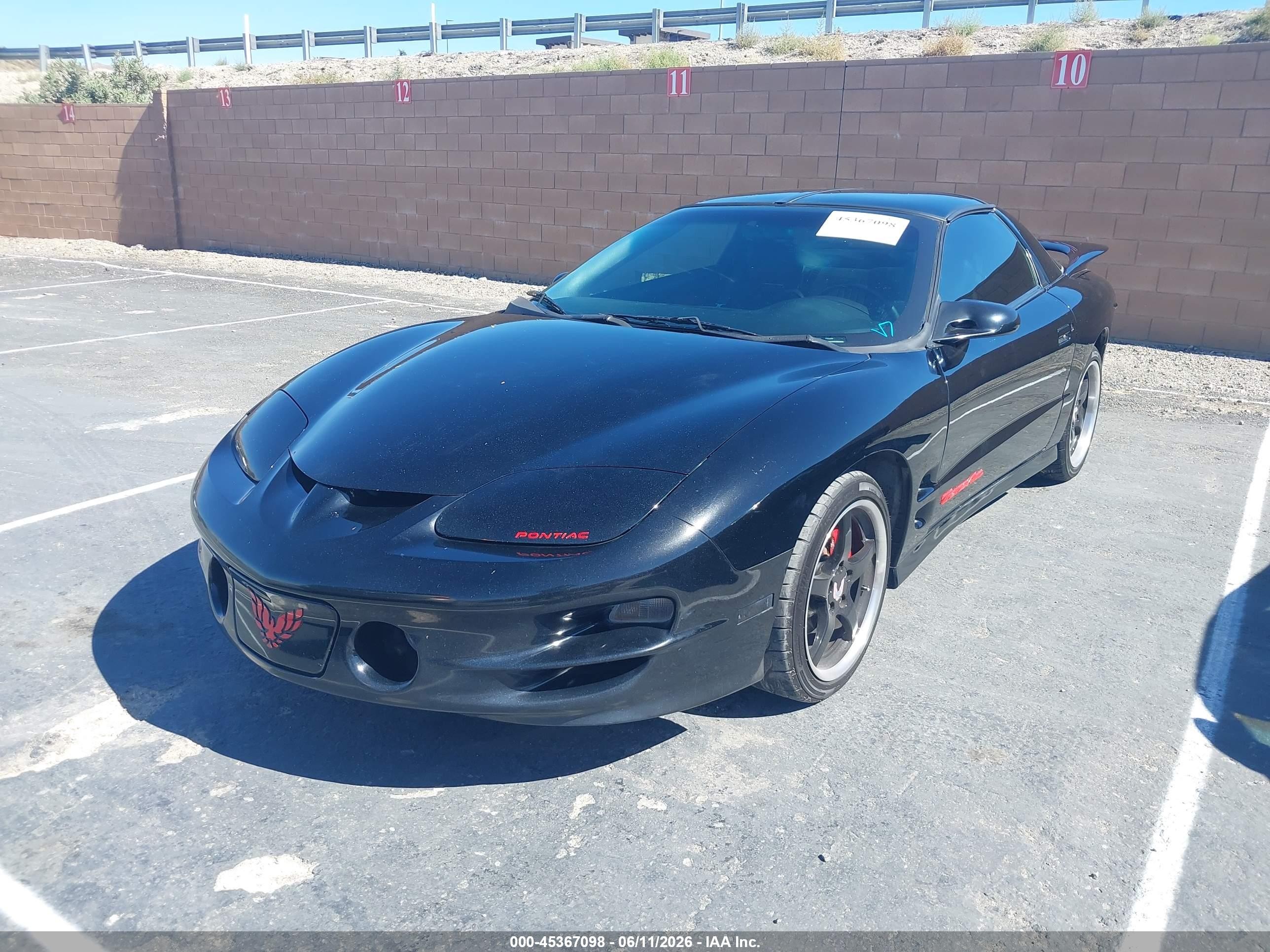 2002 Pontiac Firebird Trans Am Black vin: 2G2FV22G722136729