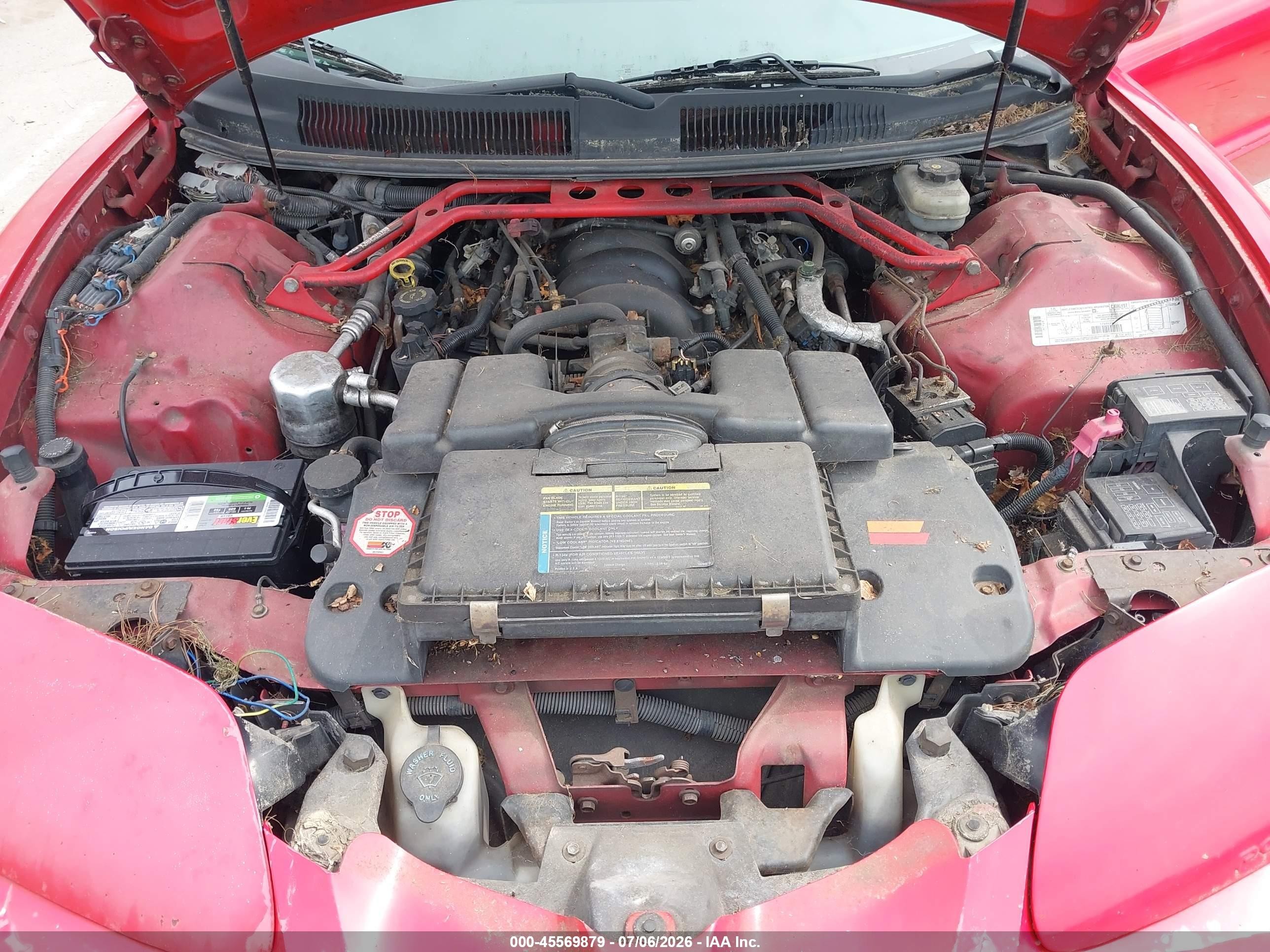 1998 Pontiac Firebird Trans Am Red vin: 2G2FV22G7W2216876